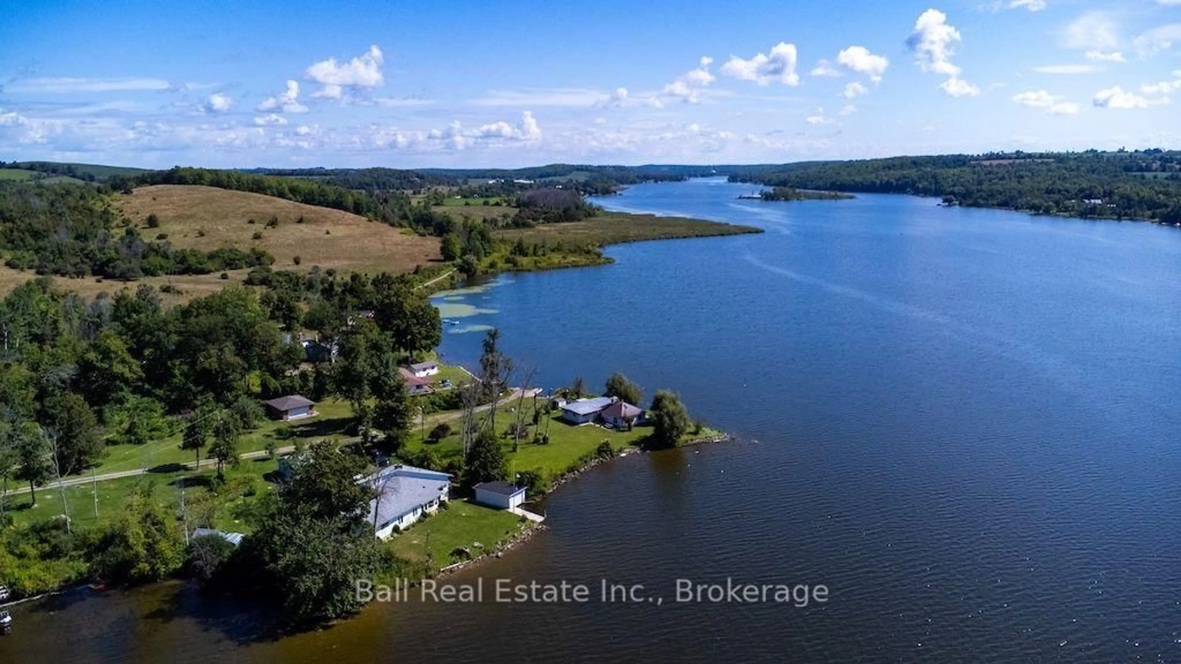 A pic from outside/outdoor area/front of a property/back of a property/a pic from drone, water/lake/river/ocean view for 533 Shady Point Lane, Asphodel-Norwood Ontario K0L 1Y0