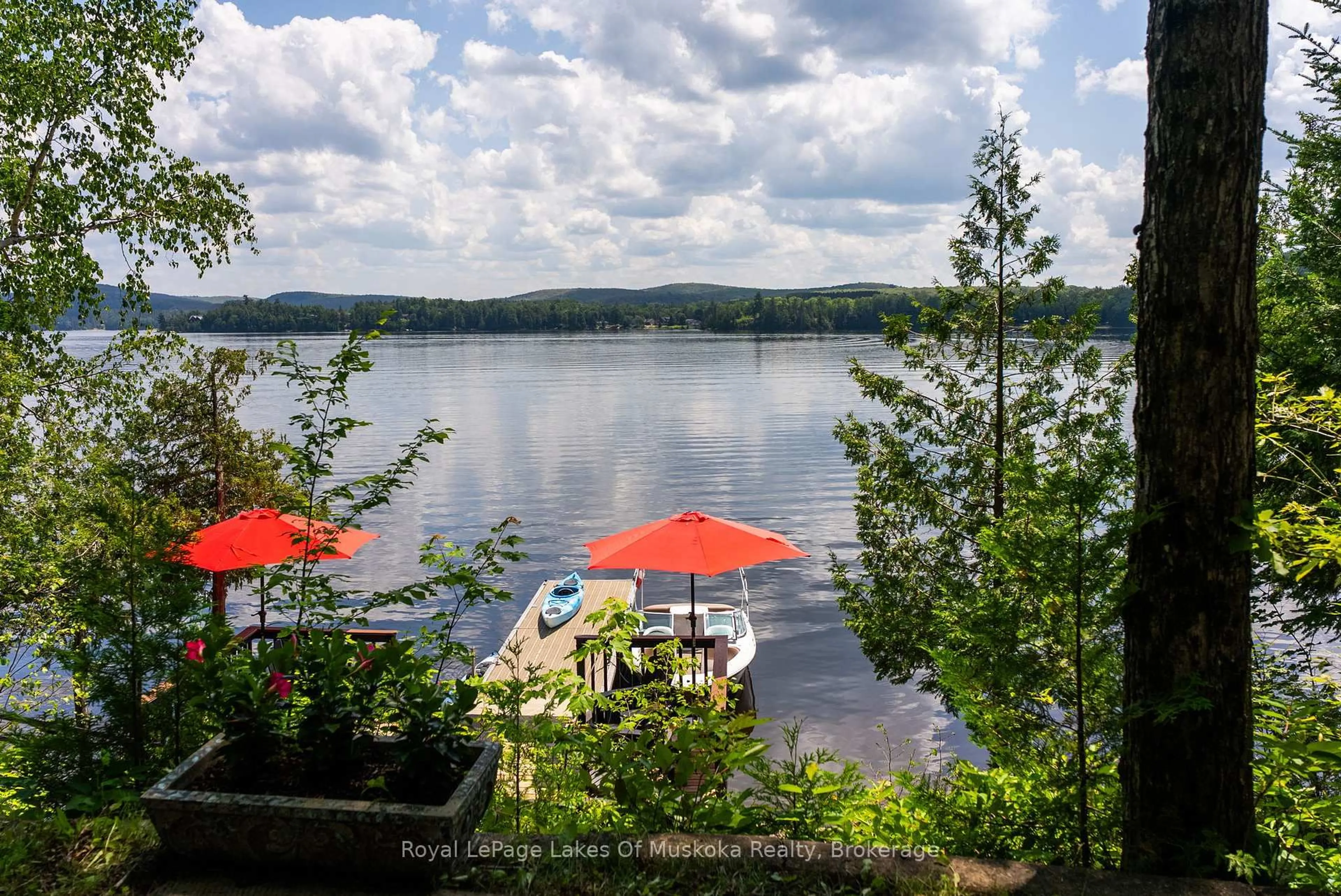 Patio, water/lake/river/ocean view for 73 Fog Fire Point Lane, Kearney Ontario P0A 1M0