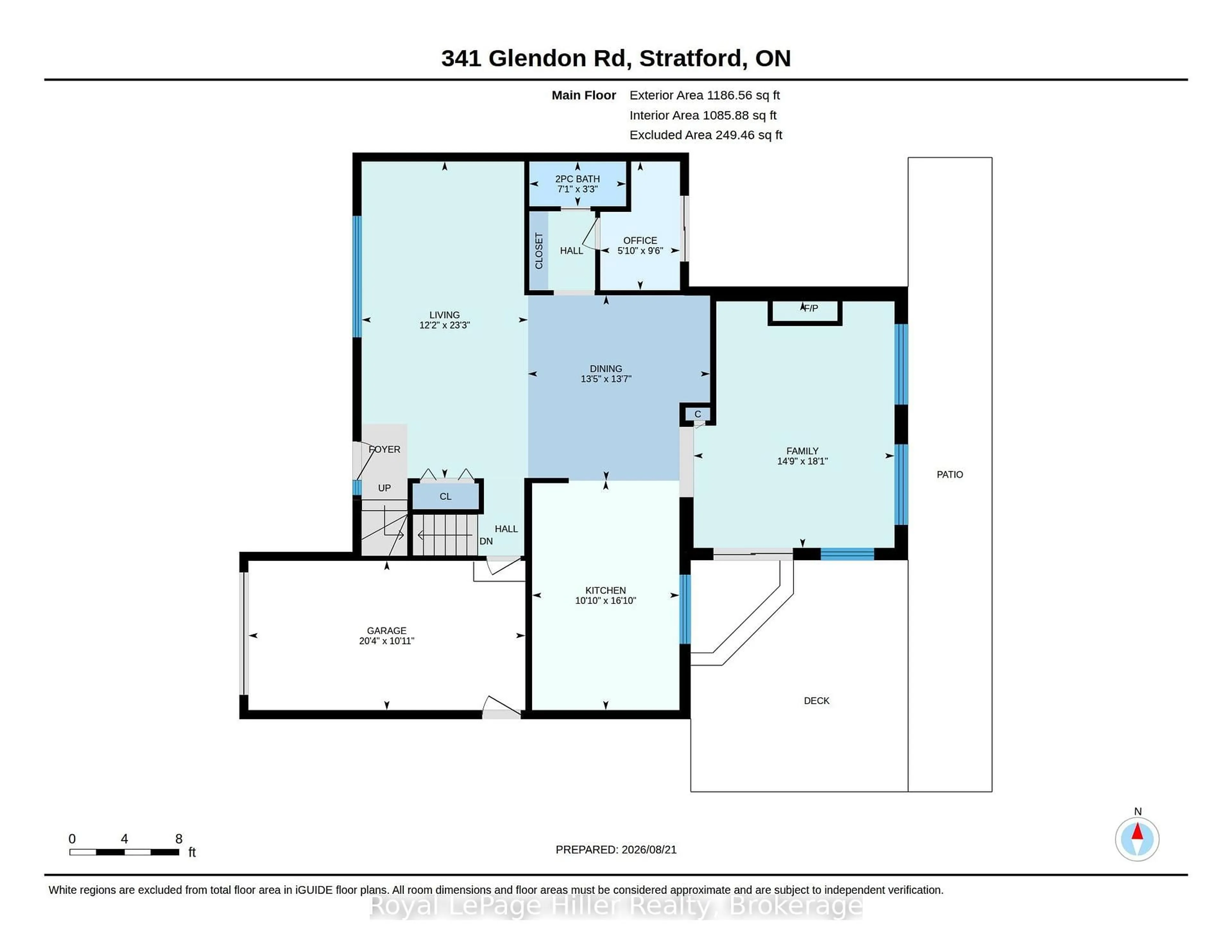 Floor plan for 341 Glendon Rd, Stratford Ontario N5A 5B8