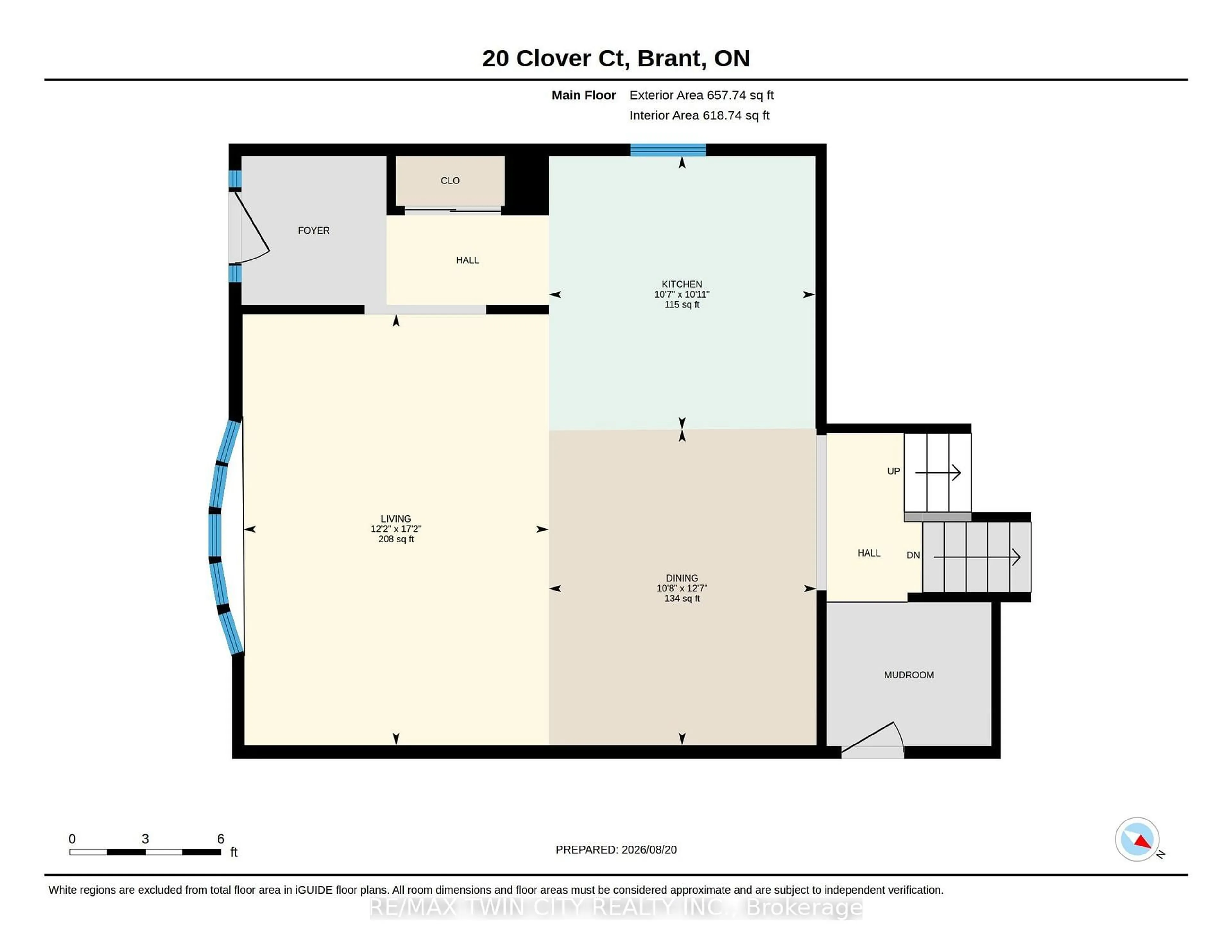 Floor plan for 20 Clover Crt, Brant Ontario N3L 3M7