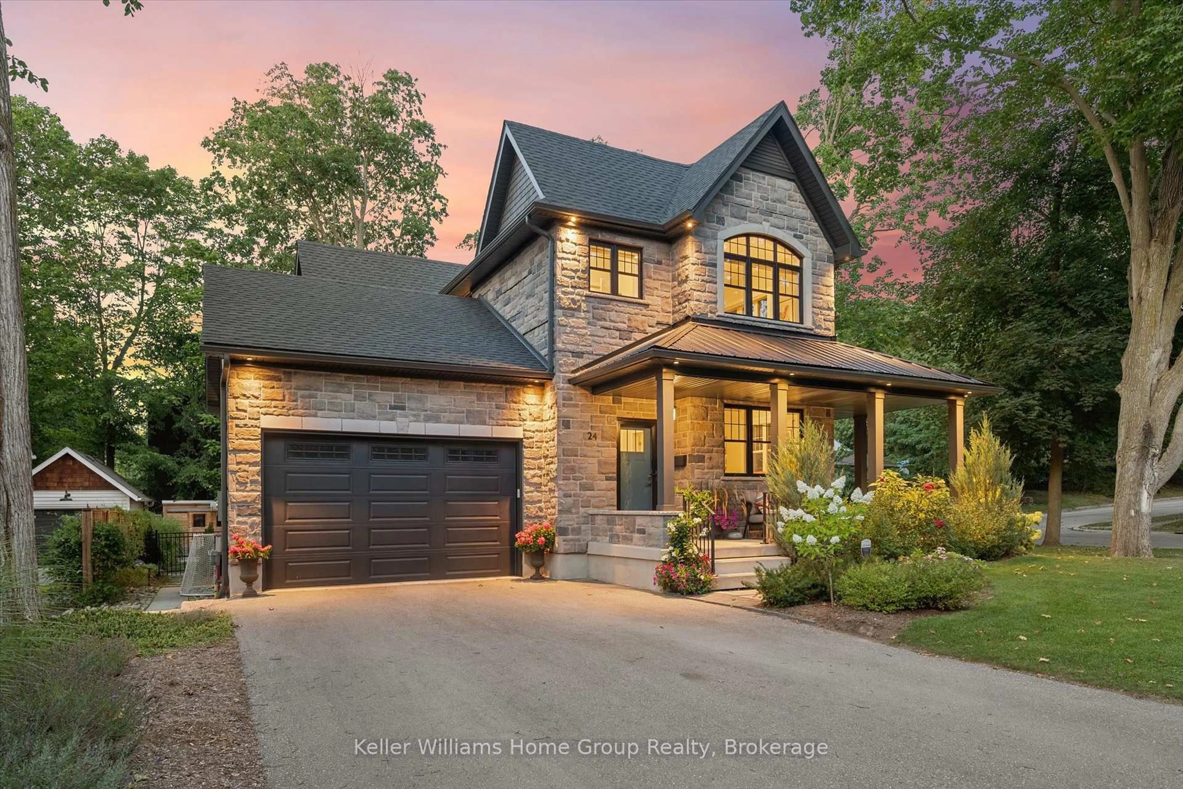 Home with brick exterior material, street for 24 FOREST HILL Dr, Guelph Ontario N1E 7C5