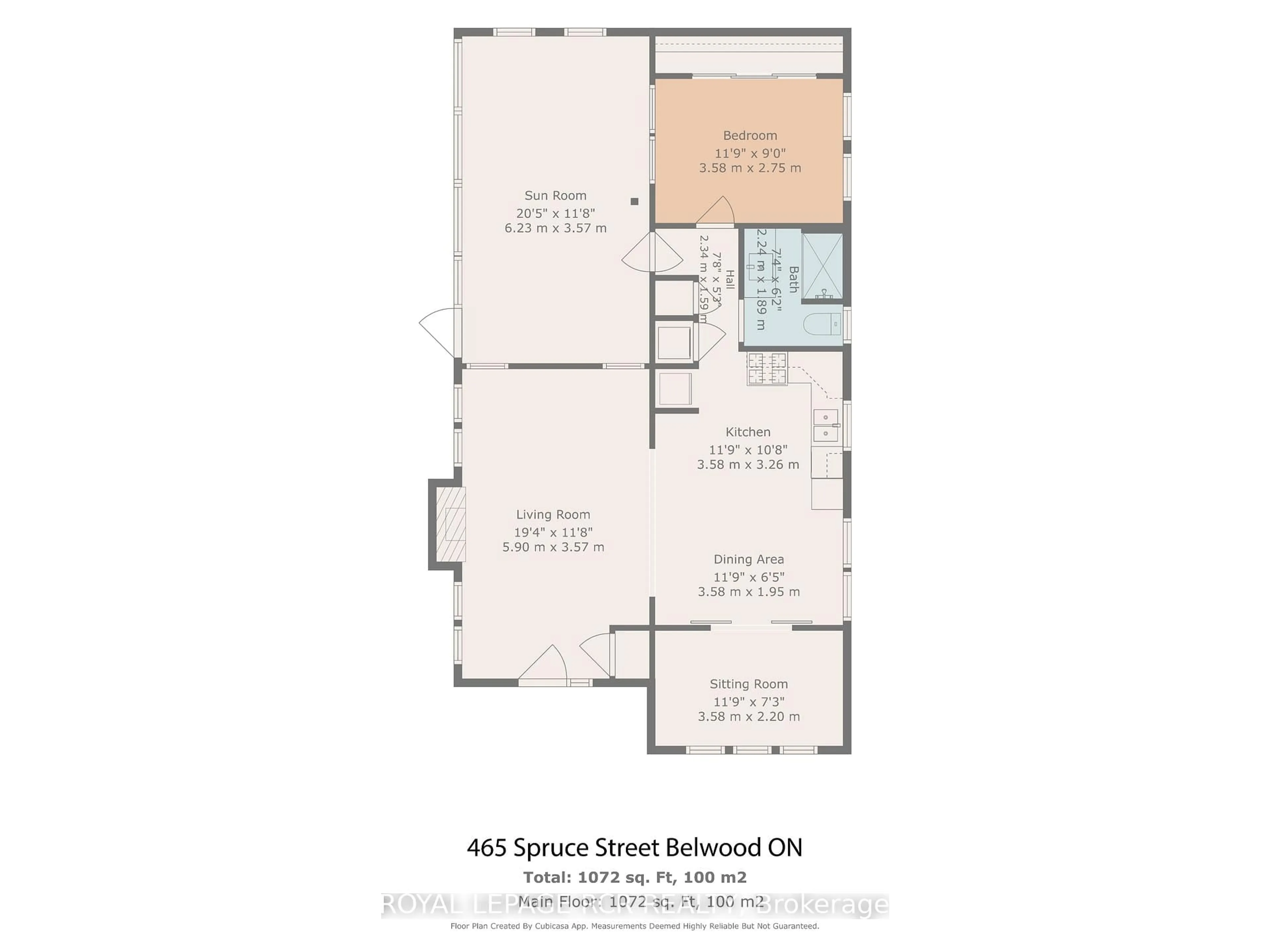 Floor plan for 465 Spruce St, Centre Wellington Ontario N1M 2W5