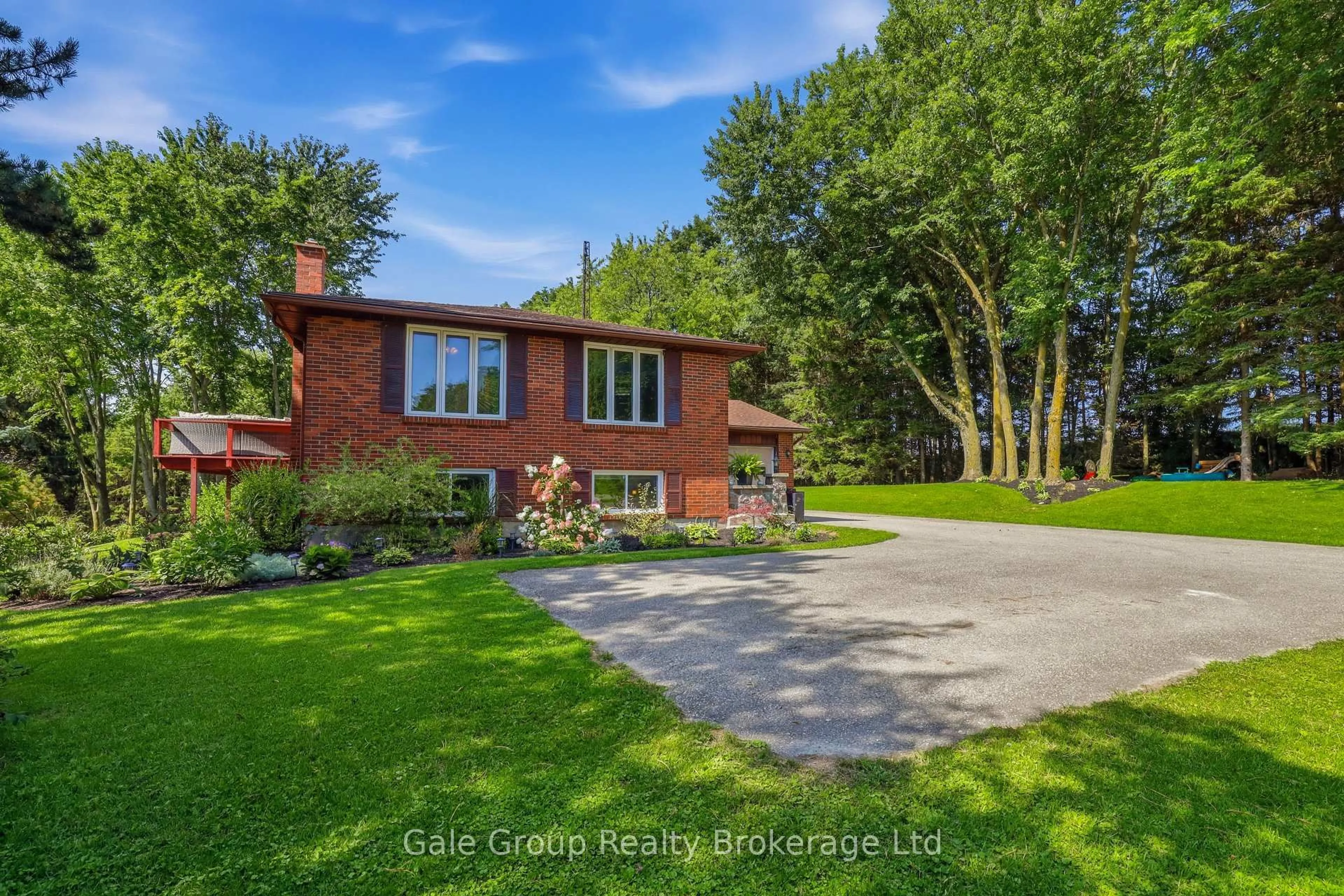 A pic from outside/outdoor area/front of a property/back of a property/a pic from drone, water/lake/river/ocean view for 235042 23rd Line, Zorra Ontario N0M 2M0