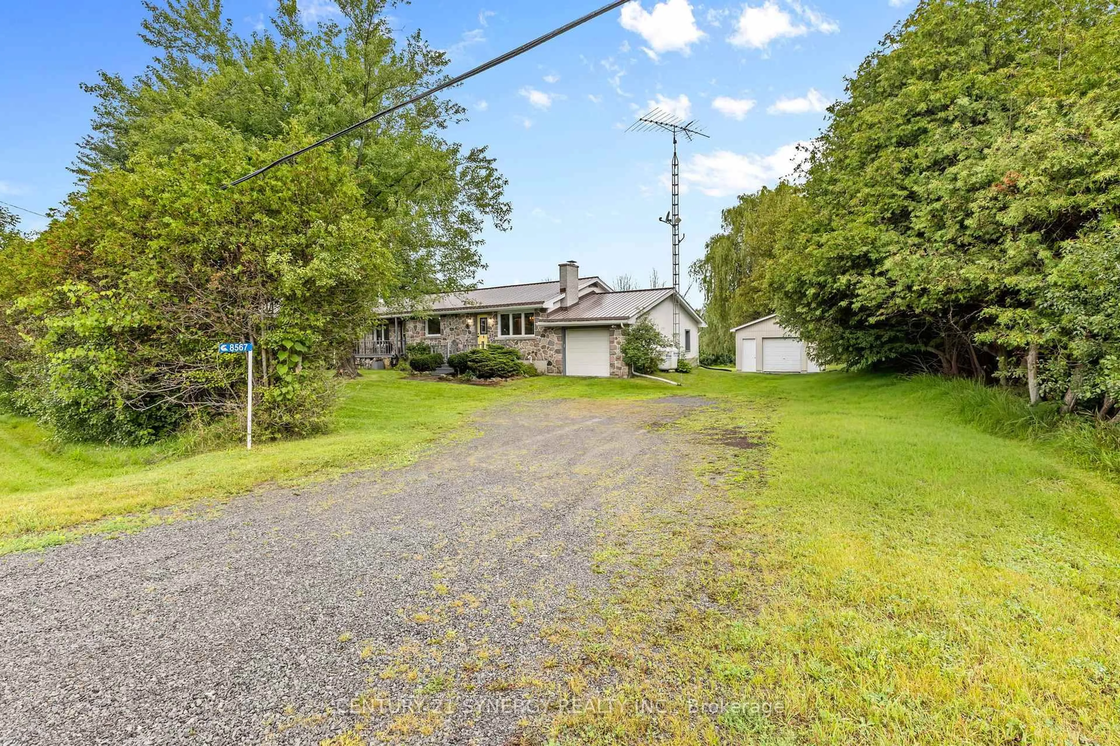 A pic from outside/outdoor area/front of a property/back of a property/a pic from drone, street for 8567 Franktown Rd, Ashton Ontario K0A 1B0
