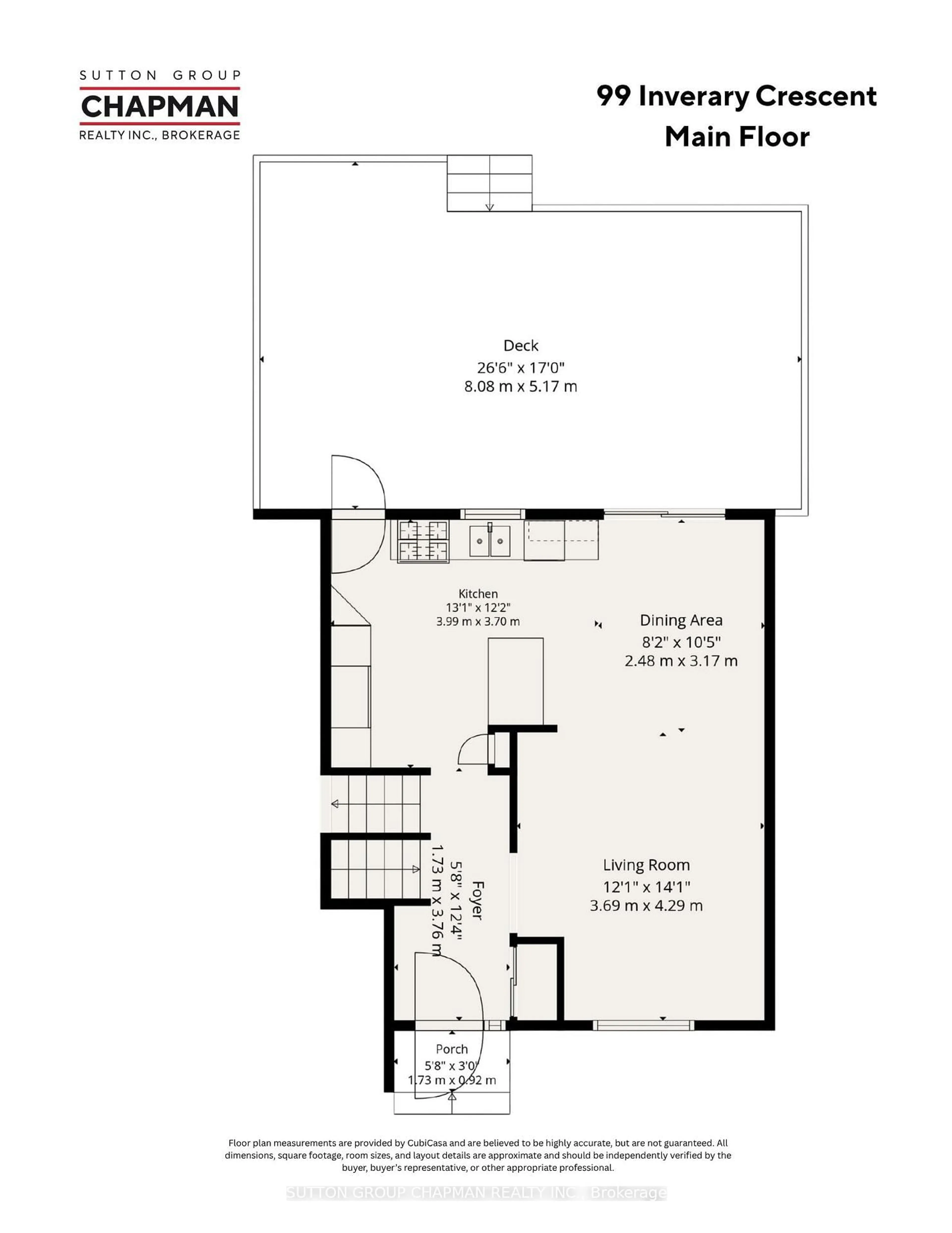 Floor plan for 99 Inverary Cres, London North Ontario N6G 3L7