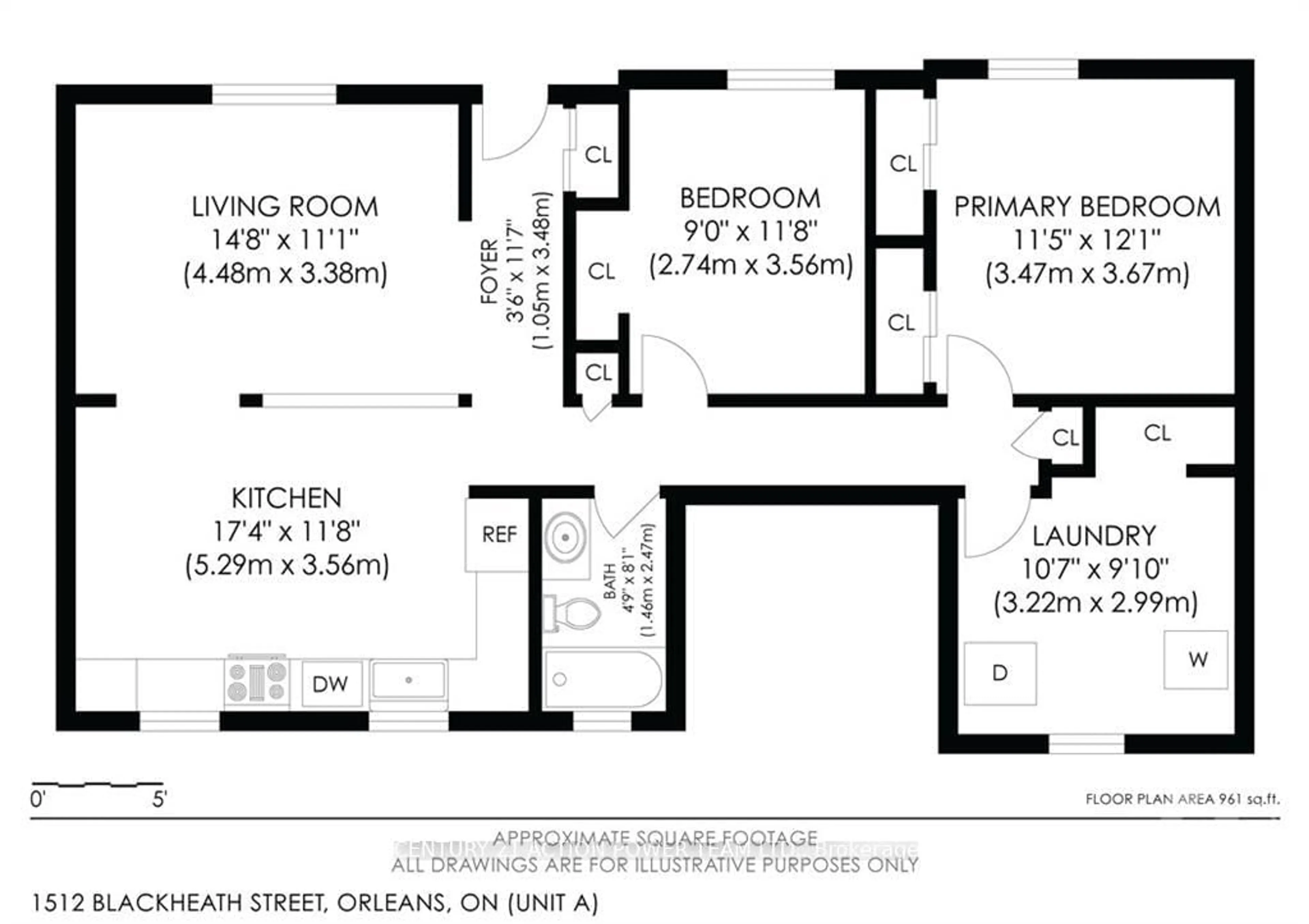 Floor plan for 1512 BLACKHEATH St, Ottawa Ontario K1E 1K7
