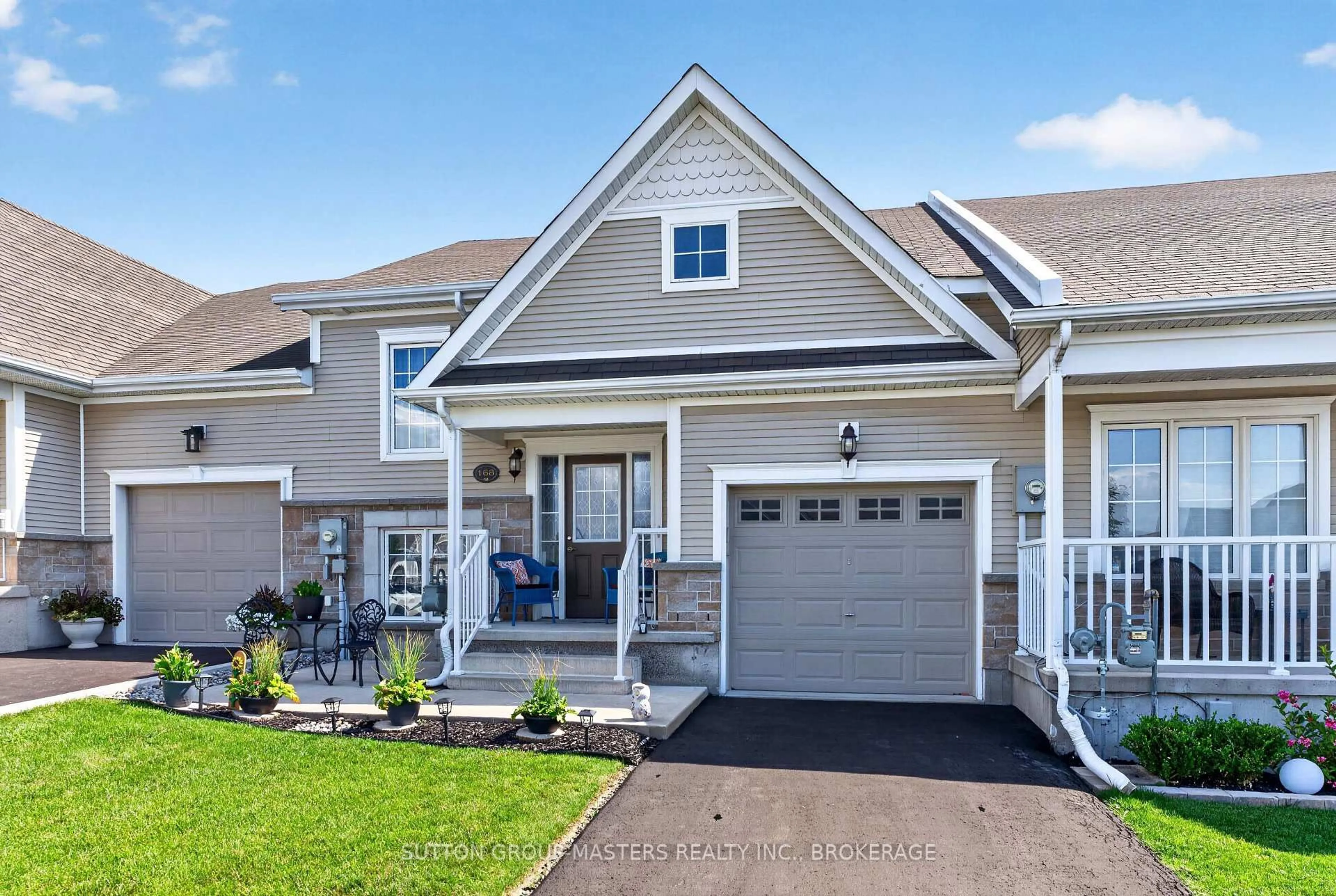 Home with vinyl exterior material, street for 168 Britannia Cres, Bath Ontario K0H 1G0