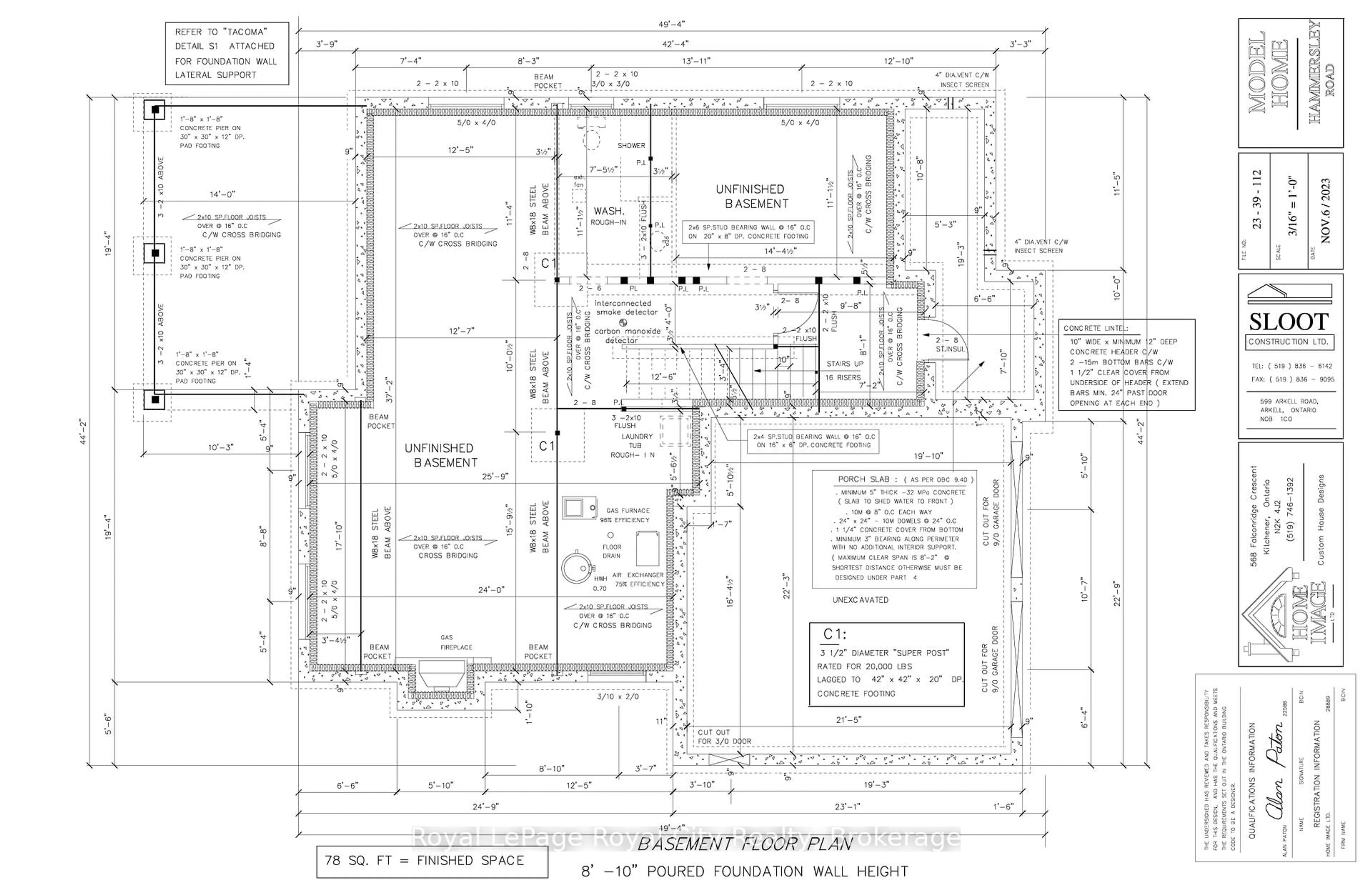 Floor plan for 7541 Hammersley Rd, Puslinch Ontario N1H 6H9