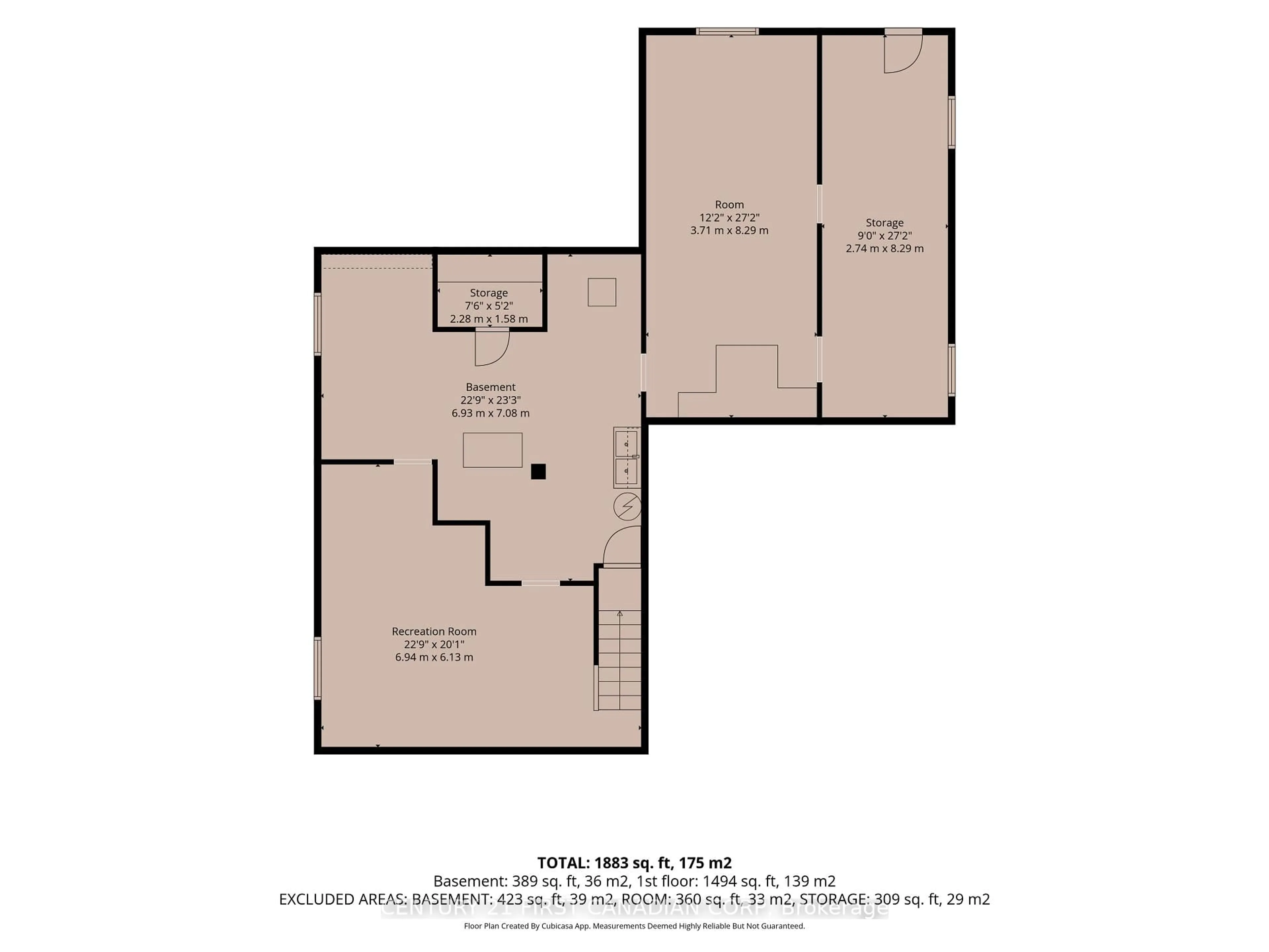 Floor plan for 444 Forest Lawn Ave, London East Ontario N5V 1T1