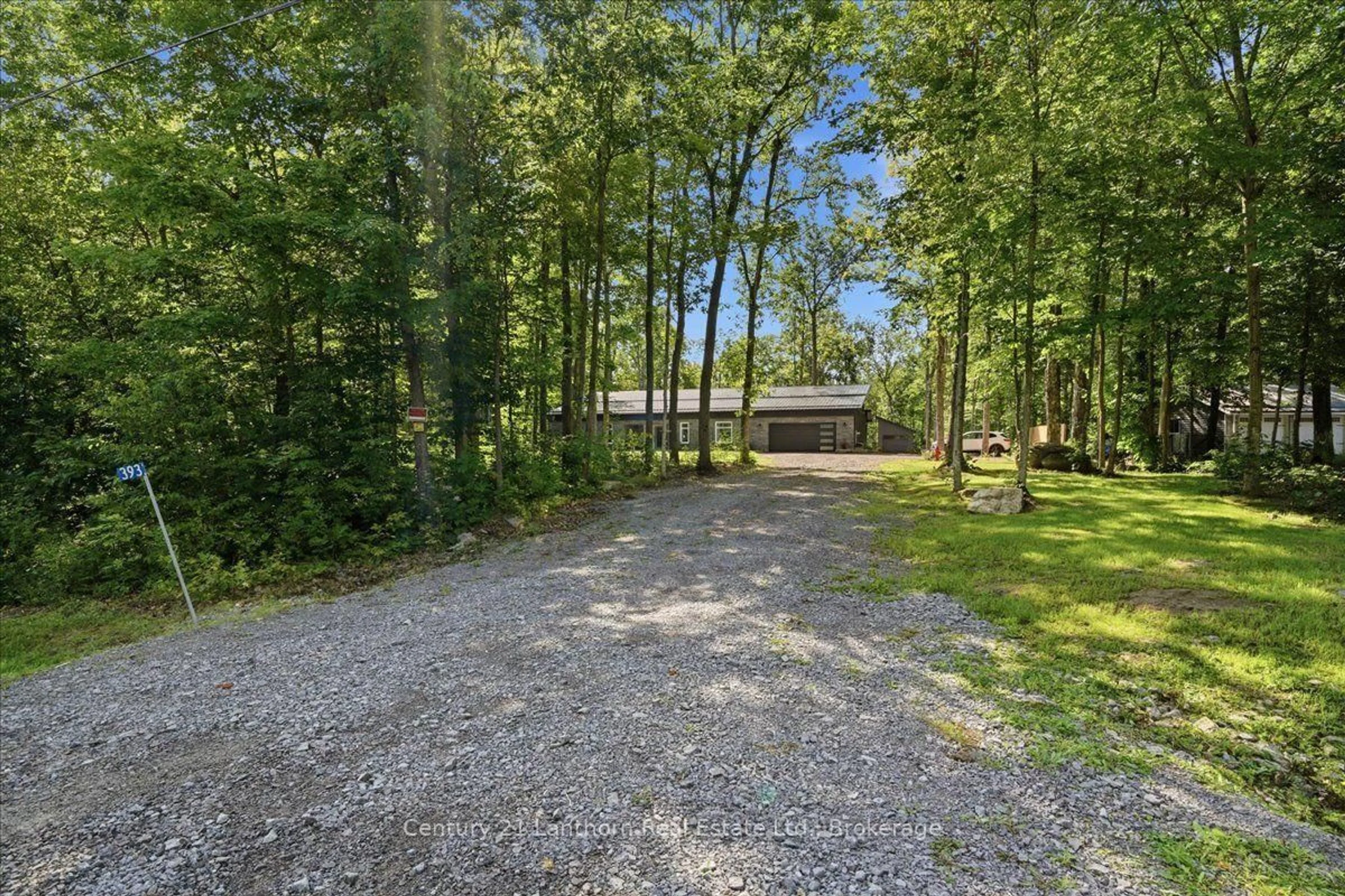 A pic from outside/outdoor area/front of a property/back of a property/a pic from drone, forest/trees view for 393 Wood Rd, Madoc Ontario K0K 2K0