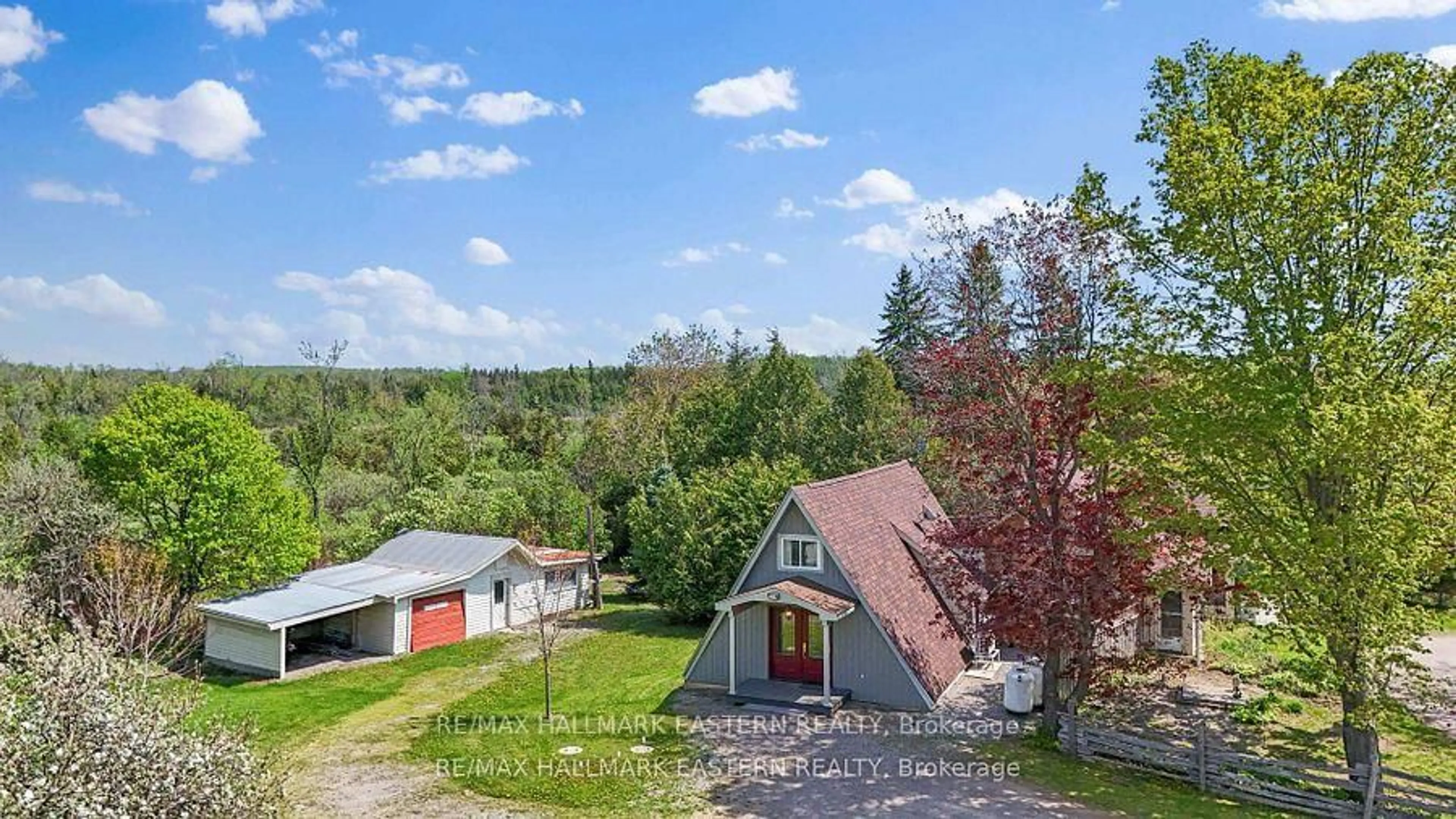 A pic from outside/outdoor area/front of a property/back of a property/a pic from drone, unknown for 2215 David Fife Line, Otonabee-South Monaghan Ontario K0L 1B0