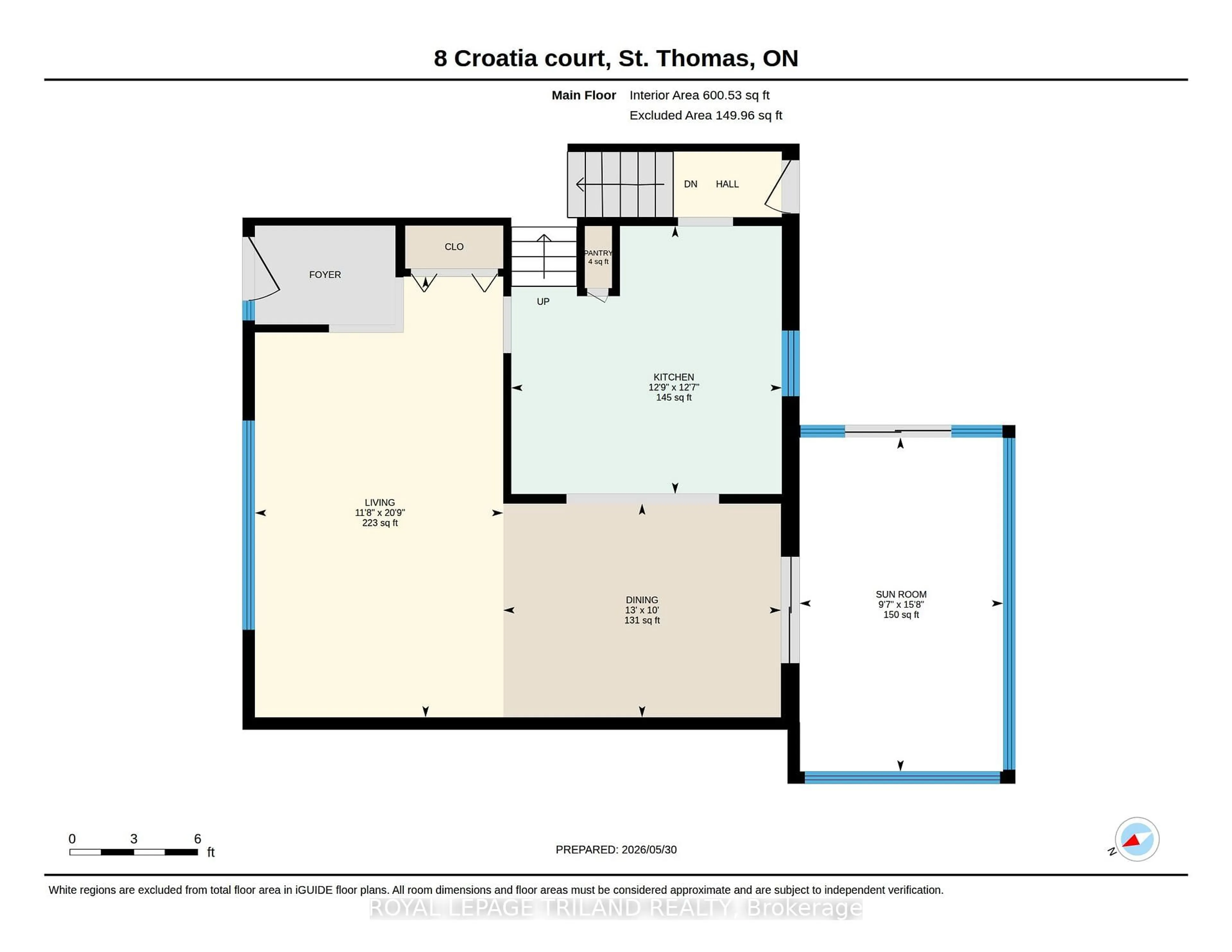 Floor plan for 8 Croatia Crt, St. Thomas Ontario N5R 5P6