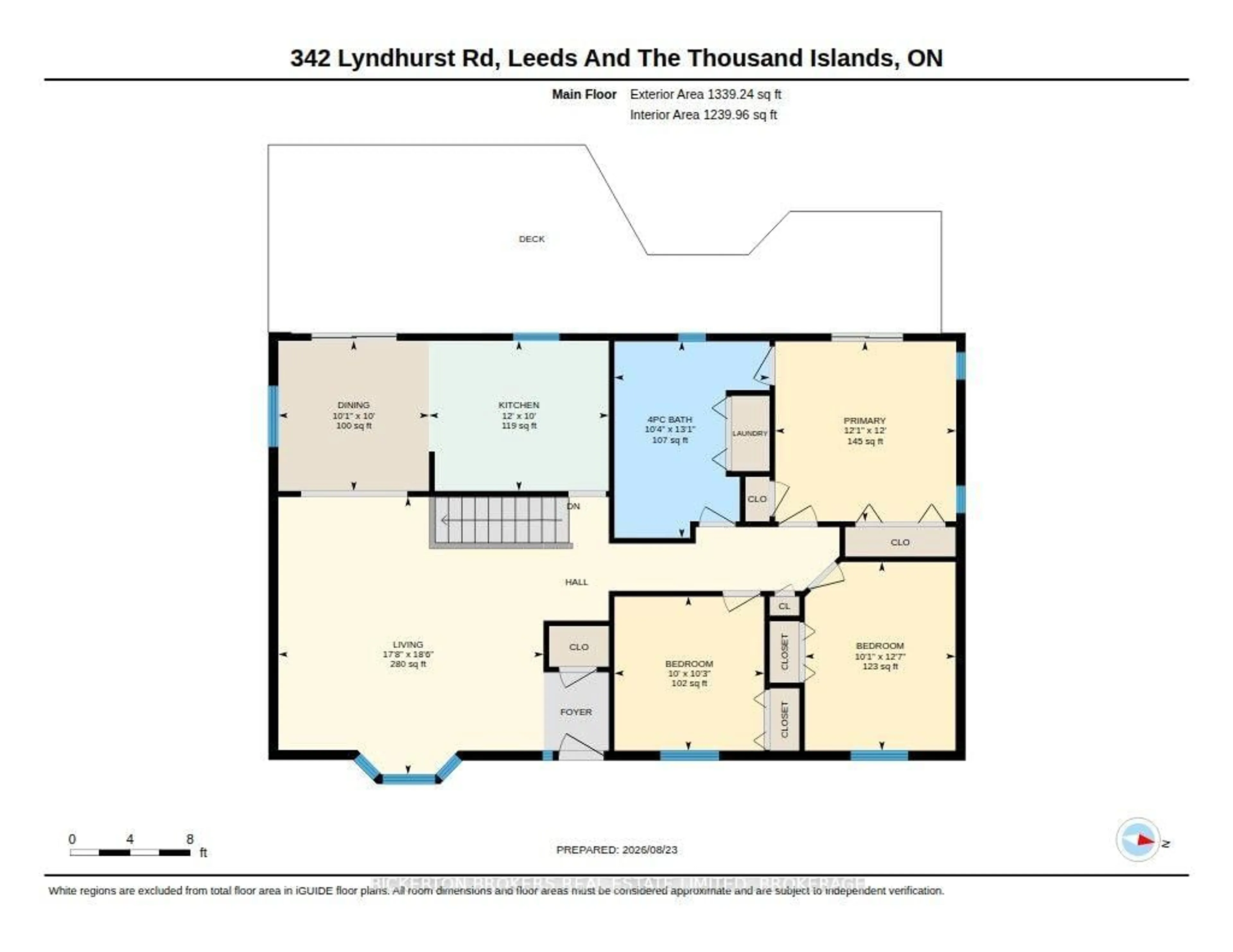 Floor plan for 342 Lyndhurst Rd, Leeds and the Thousand Islands Ontario K0E 1L0