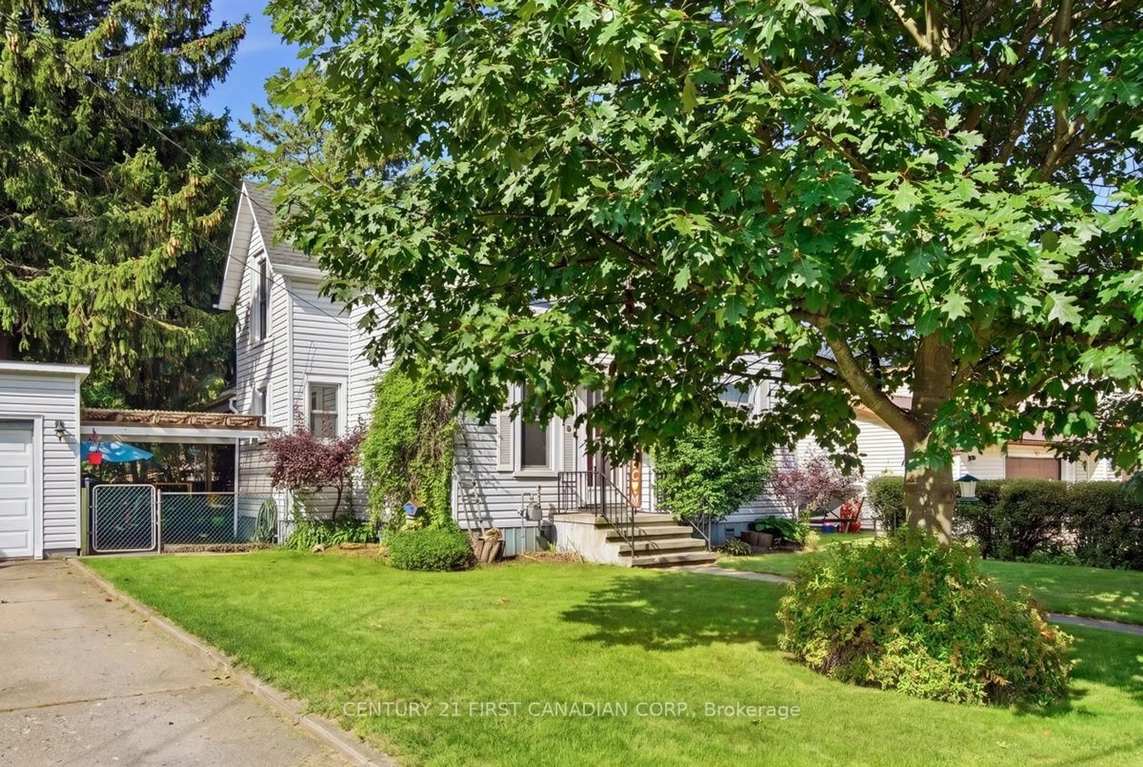 A pic from outside/outdoor area/front of a property/back of a property/a pic from drone, street for 168 Graham Rd, West Elgin Ontario N0L 2P0
