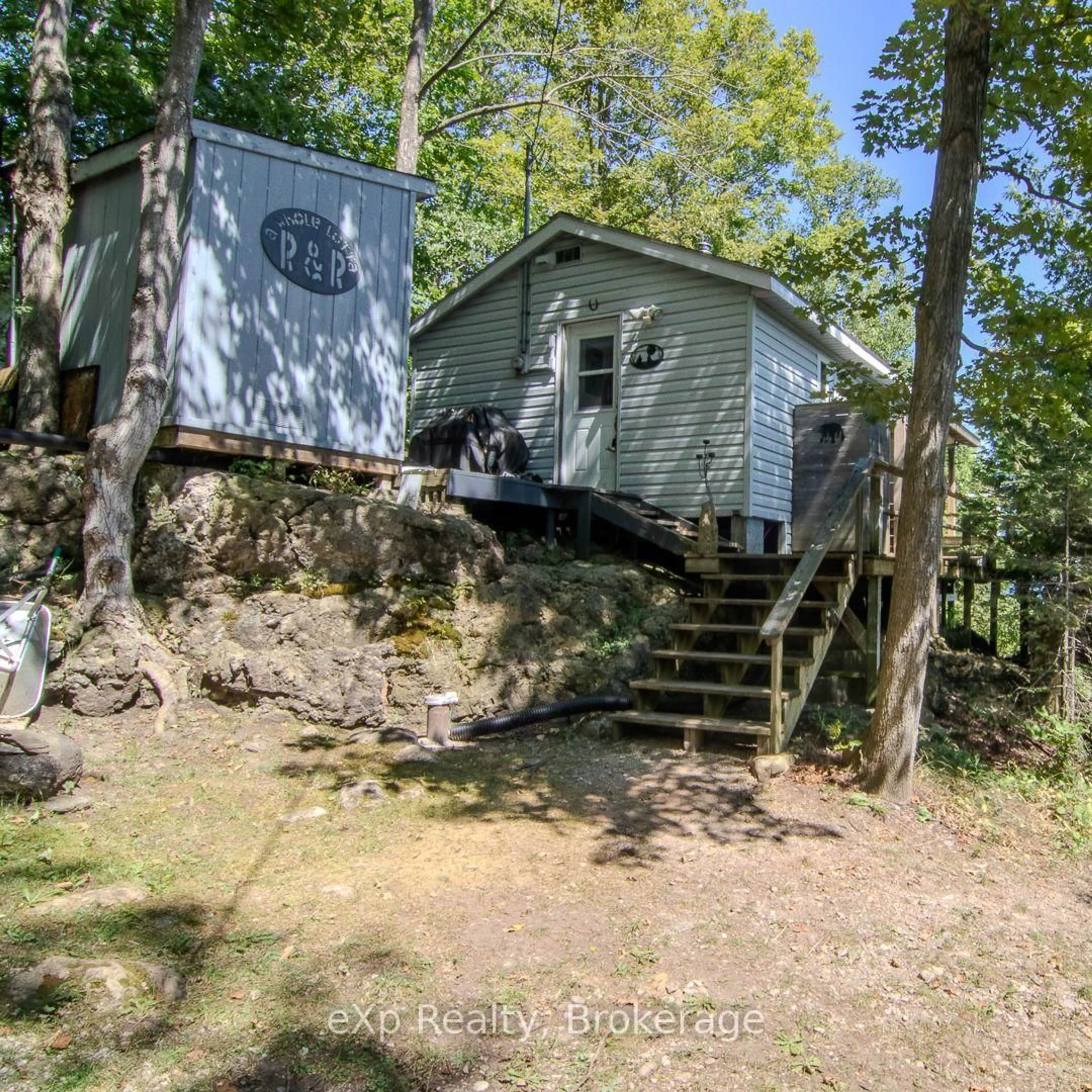 A pic from outside/outdoor area/front of a property/back of a property/a pic from drone, unknown for 99 Teddy Bear Lane, South Bruce Peninsula Ontario N0H 2T0