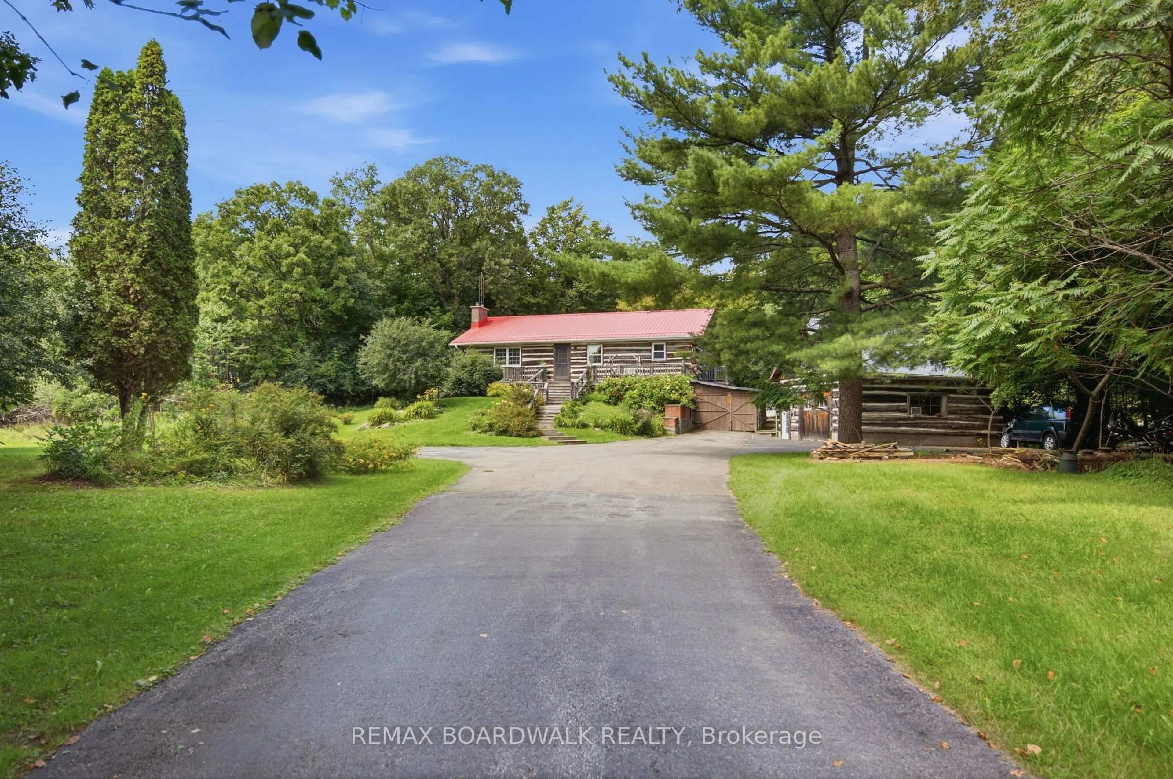 A pic from outside/outdoor area/front of a property/back of a property/a pic from drone, water/lake/river/ocean view for 394 Kenyon Rd, Perth Ontario K7H 3C5