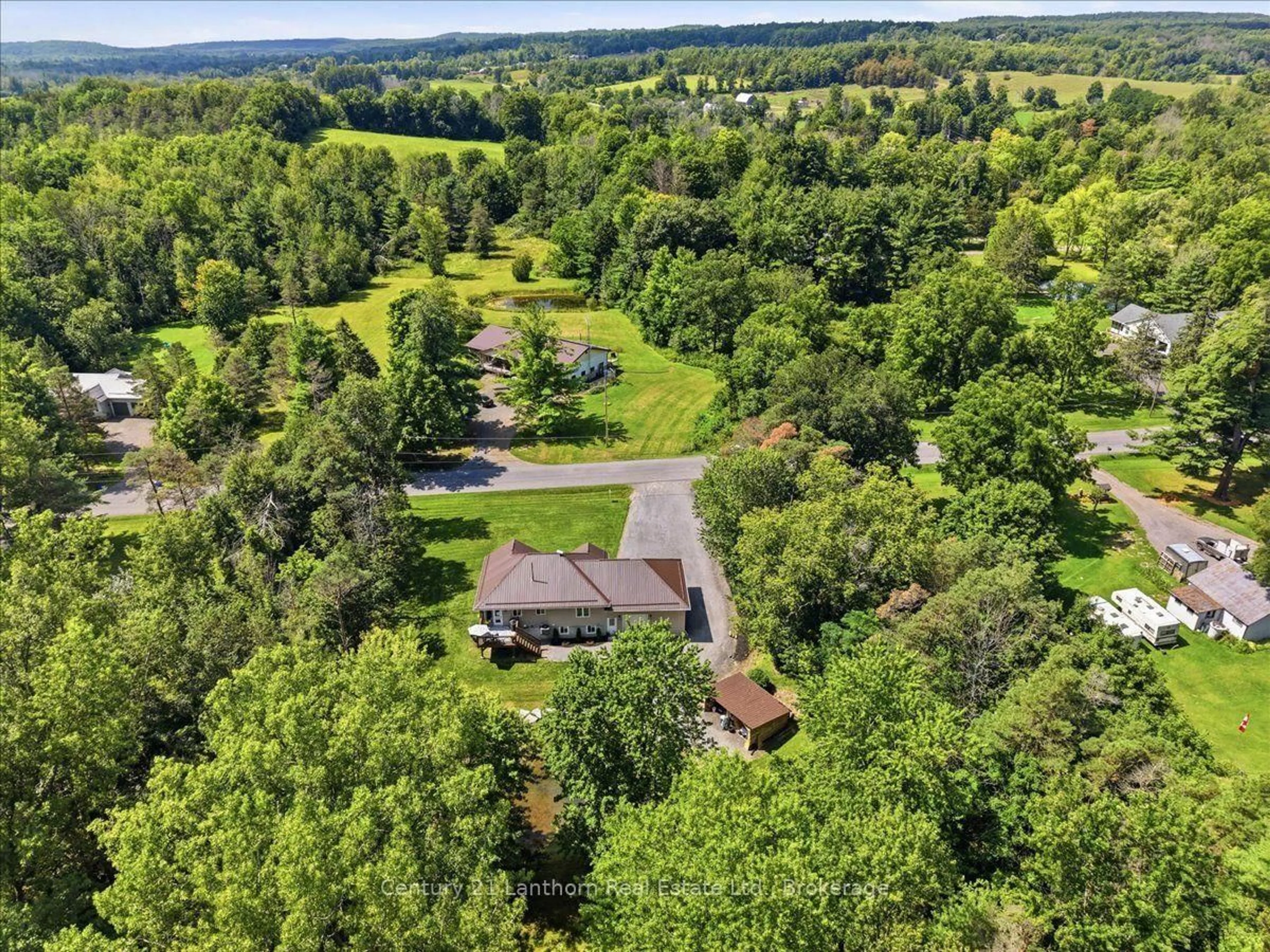 A pic from outside/outdoor area/front of a property/back of a property/a pic from drone, forest/trees view for 568 Baptist Church Rd, Stirling Ontario K0K 3E0