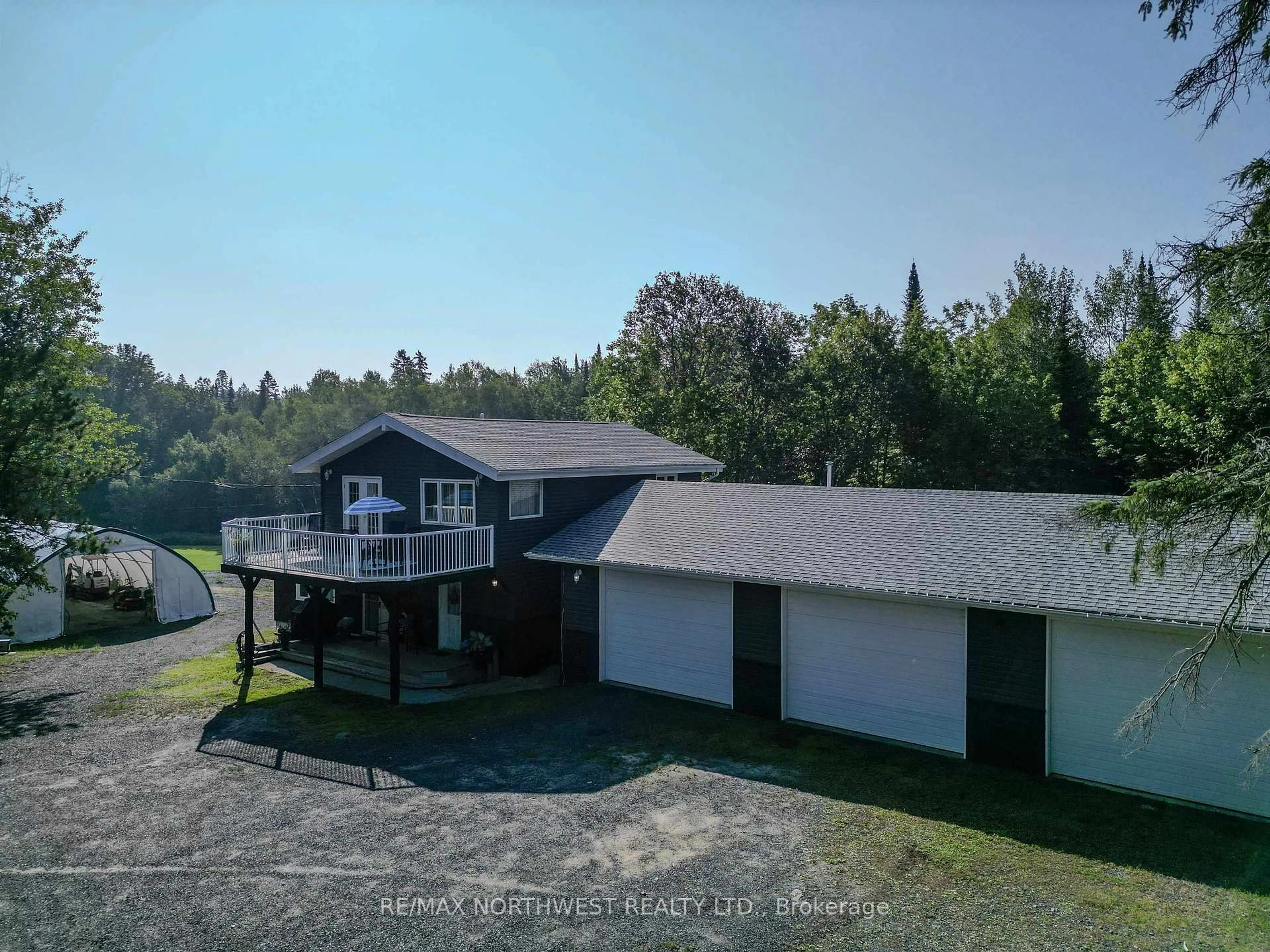 A pic from outside/outdoor area/front of a property/back of a property/a pic from drone, water/lake/river/ocean view for 1829 Highway 17 West, Kenora Ontario P0X 1C0