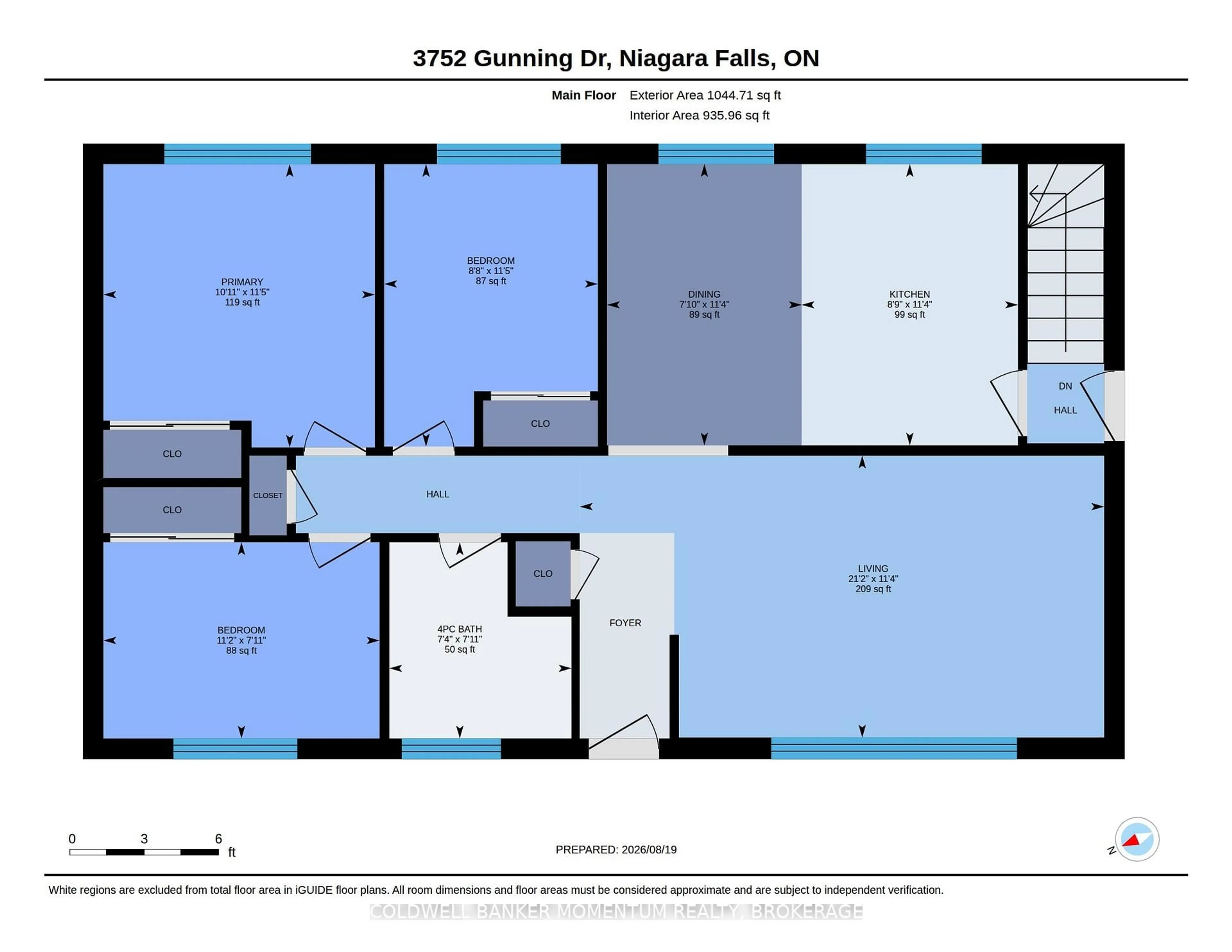 Floor plan for 3752 Gunning Dr, Niagara Falls Ontario L2G 6L4