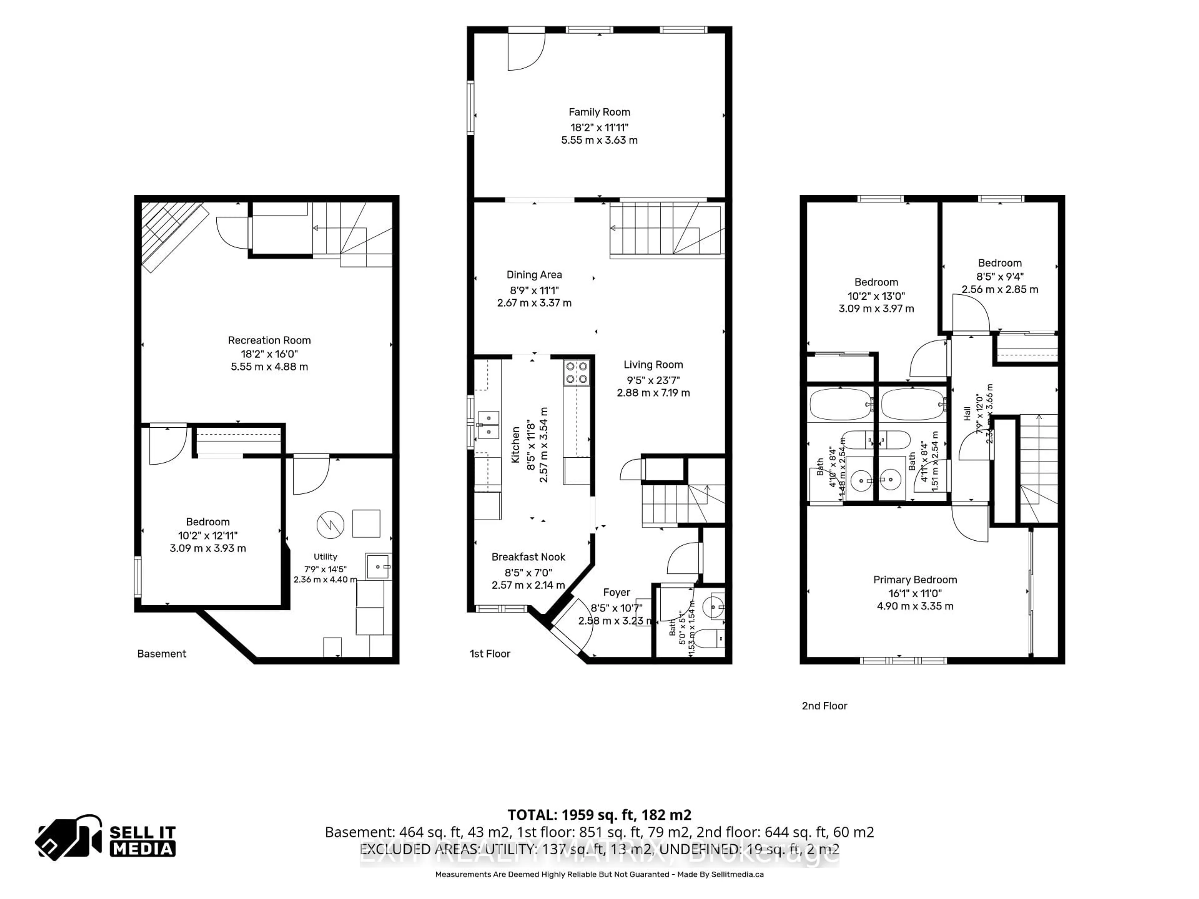 Floor plan for 751 Clearcrest Cres, Ottawa Ontario K4A 3E7