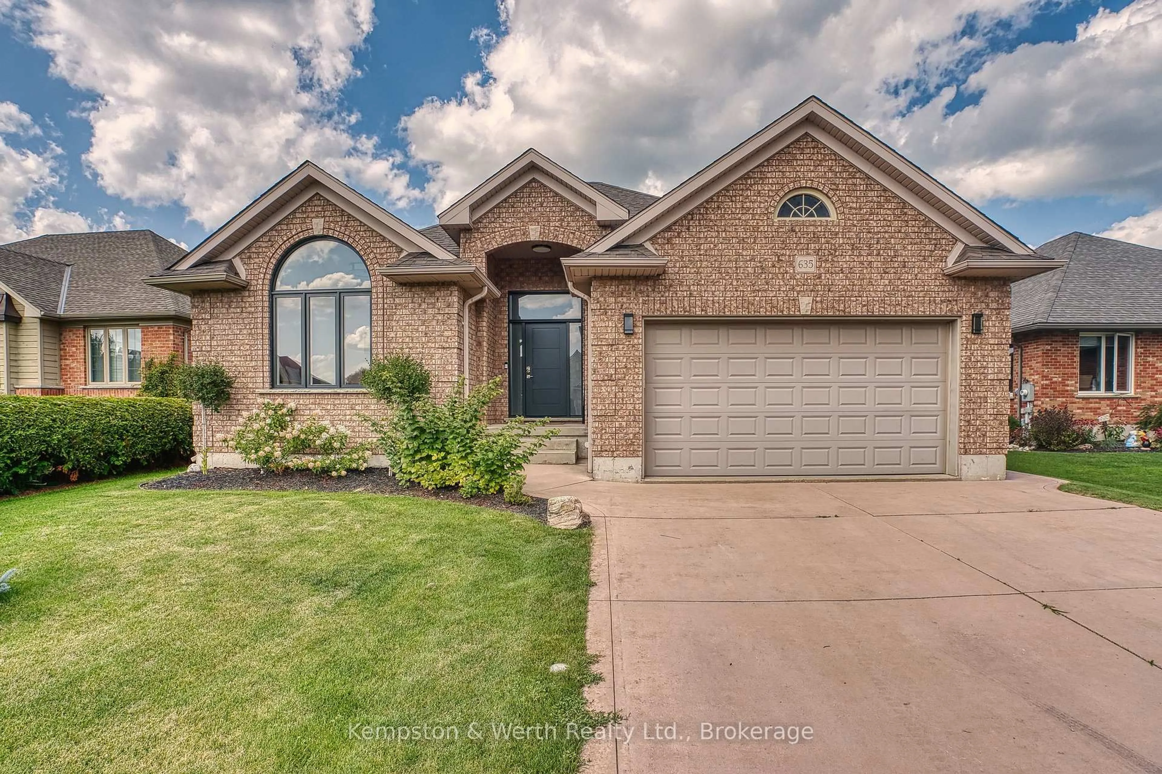Home with brick exterior material, street for 635 Riverview Dr, North Perth Ontario N4W 3T7