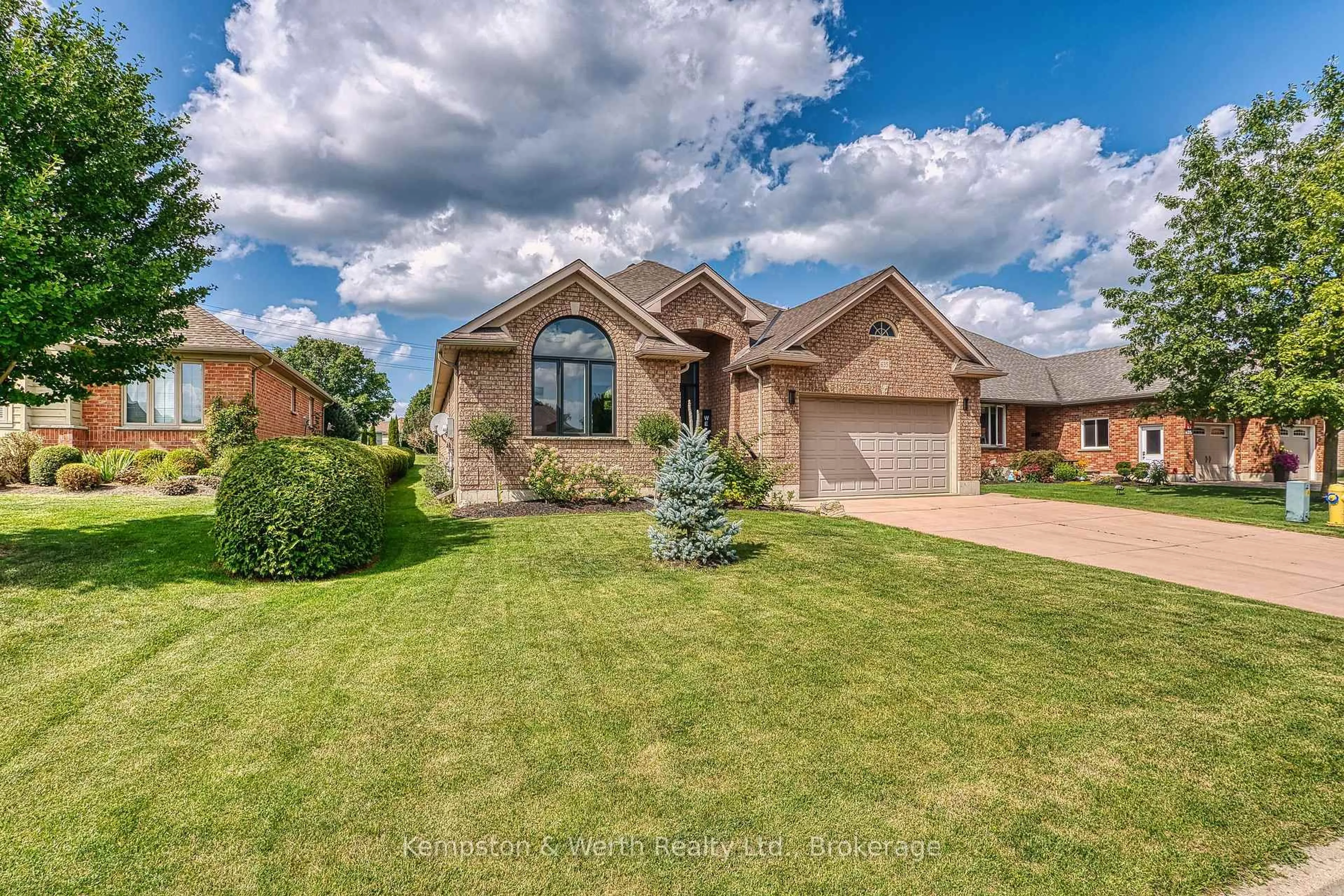 Home with brick exterior material, street for 635 Riverview Dr, North Perth Ontario N4W 3T7