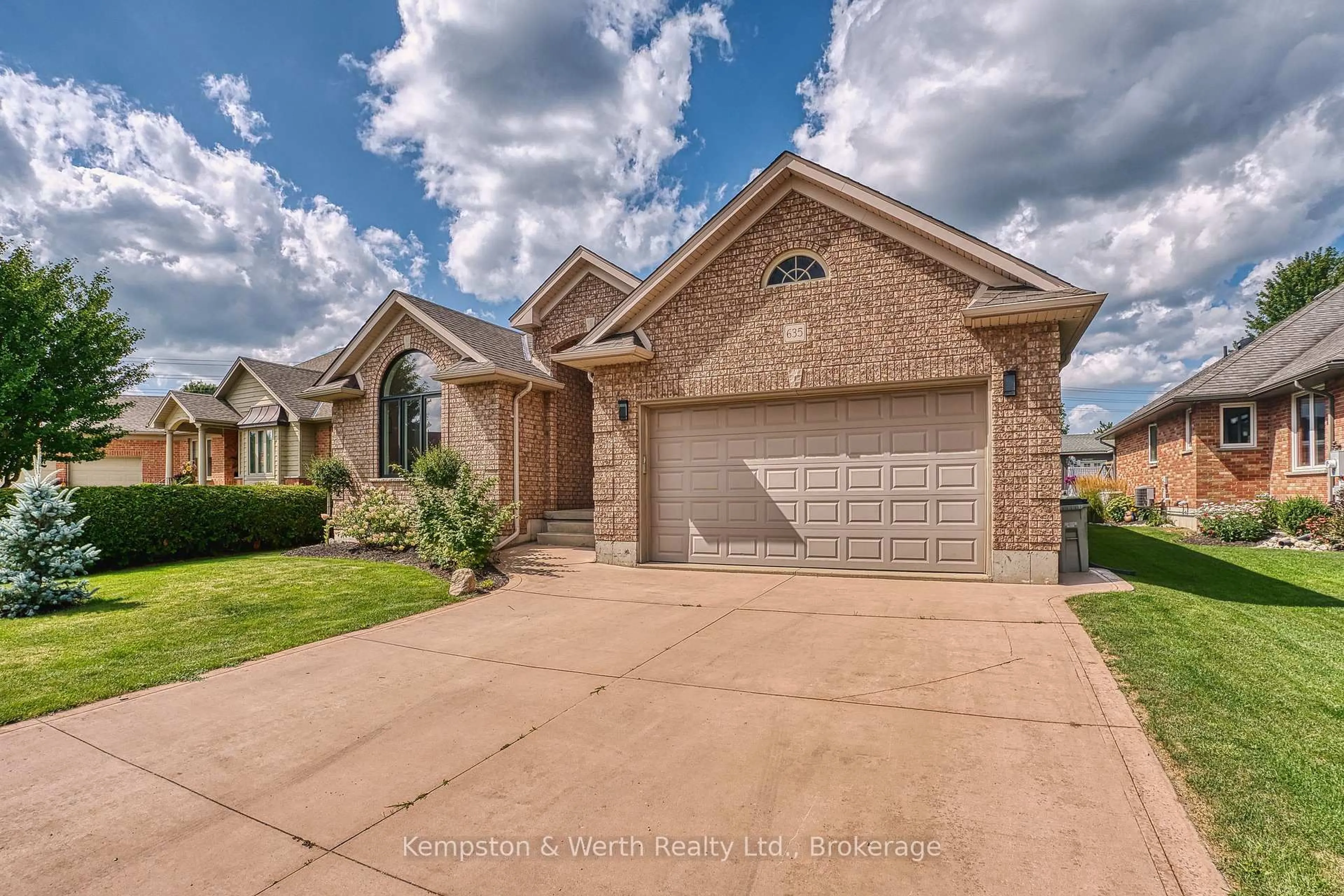 Home with brick exterior material, street for 635 Riverview Dr, North Perth Ontario N4W 3T7