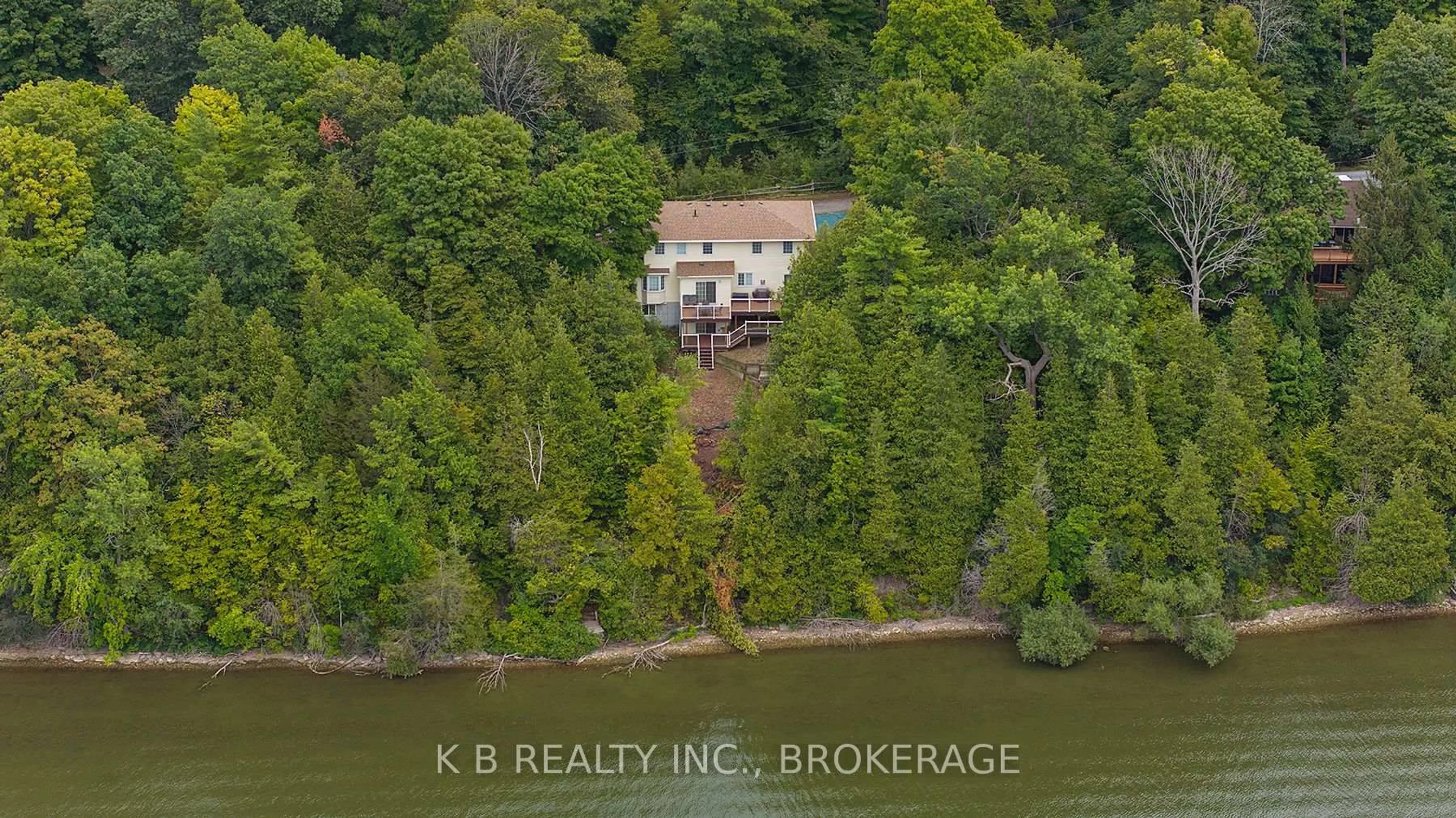 A pic from outside/outdoor area/front of a property/back of a property/a pic from drone, water/lake/river/ocean view for 162 Lasher's Rd, Napanee Ontario K7R 3K8