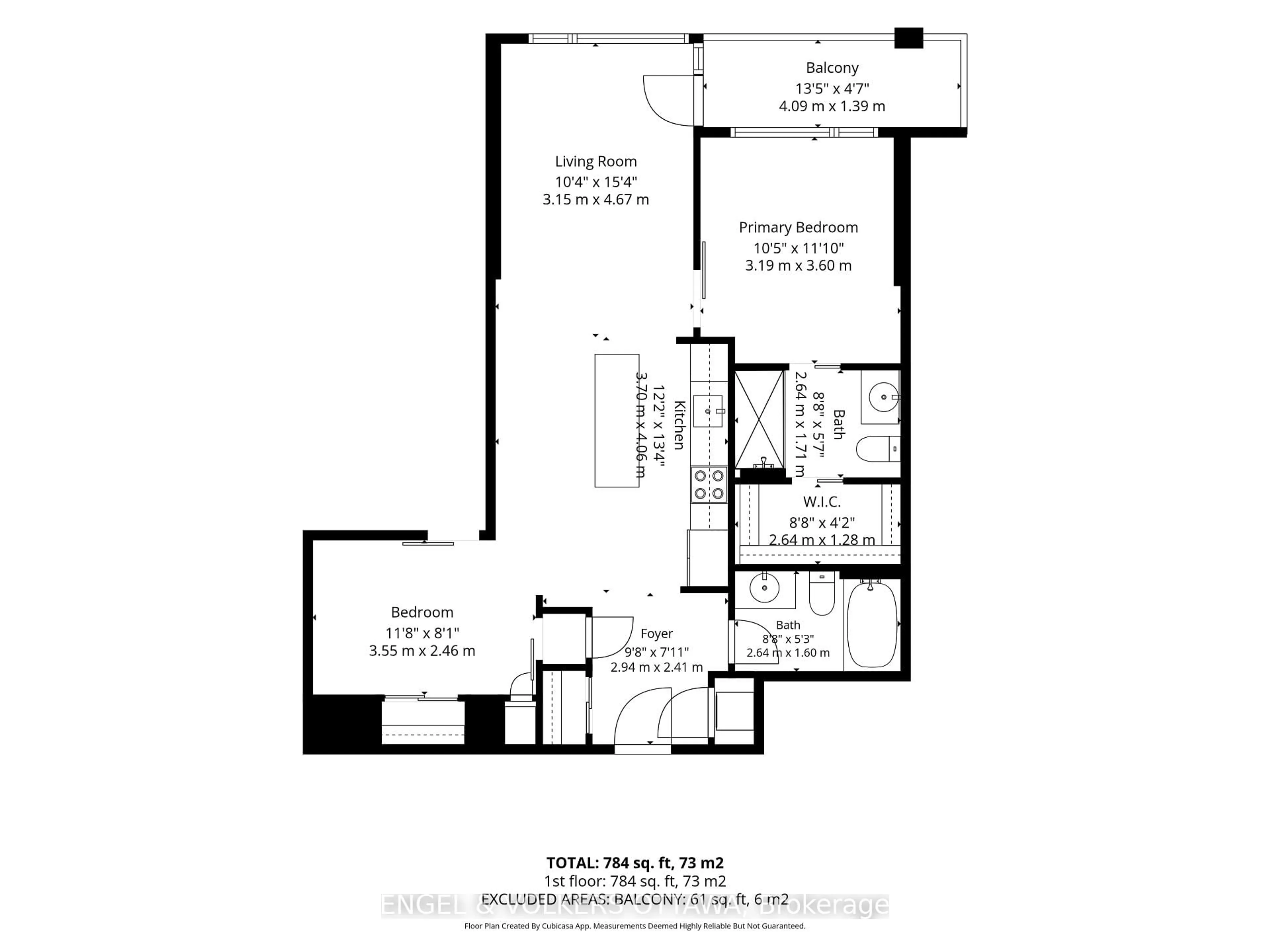 Floor plan for 101 Richmond Rd #219, Ottawa Ontario K1Z 0A6