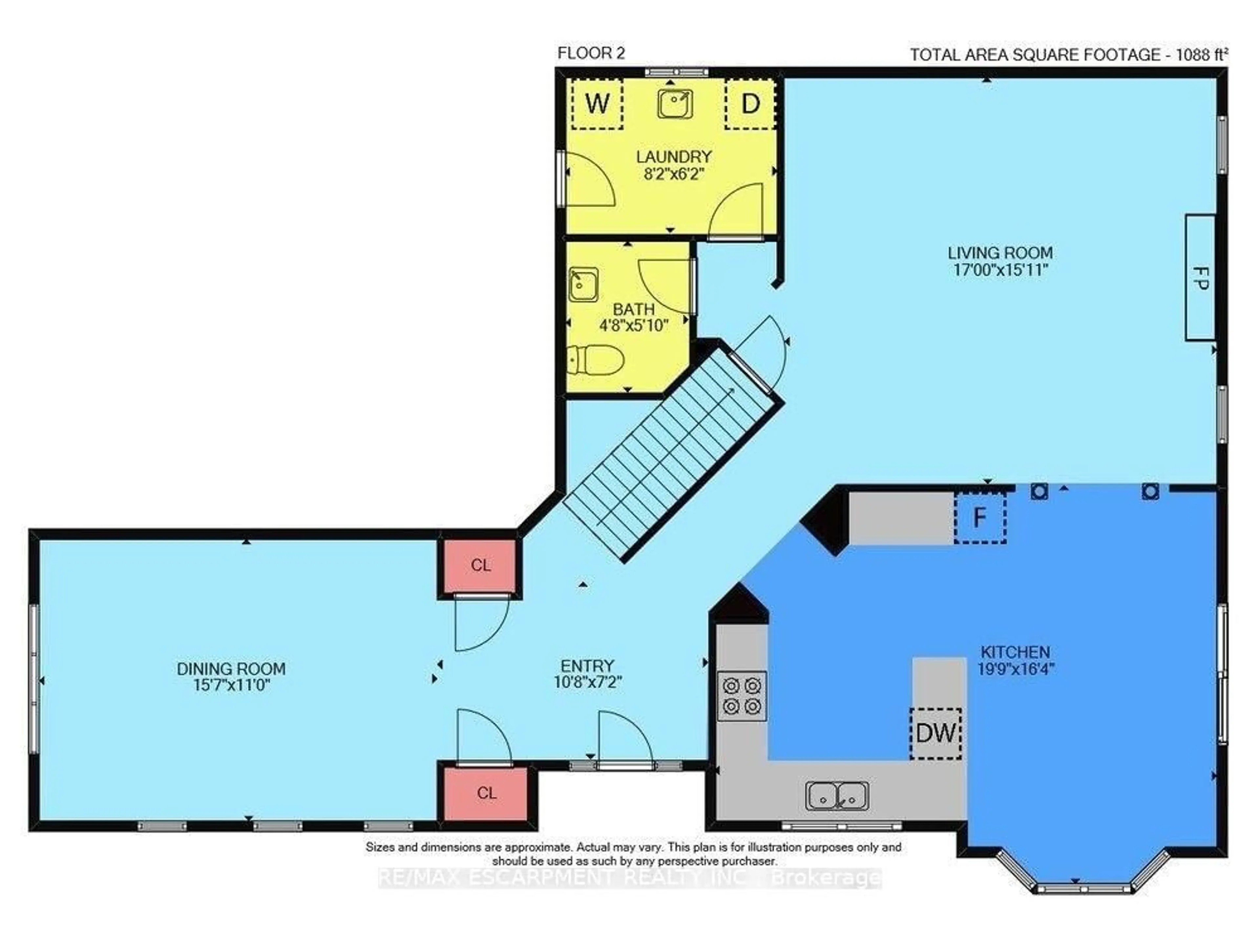 Floor plan for 37 Hickory Cres, Grimsby Ontario L3M 5P9