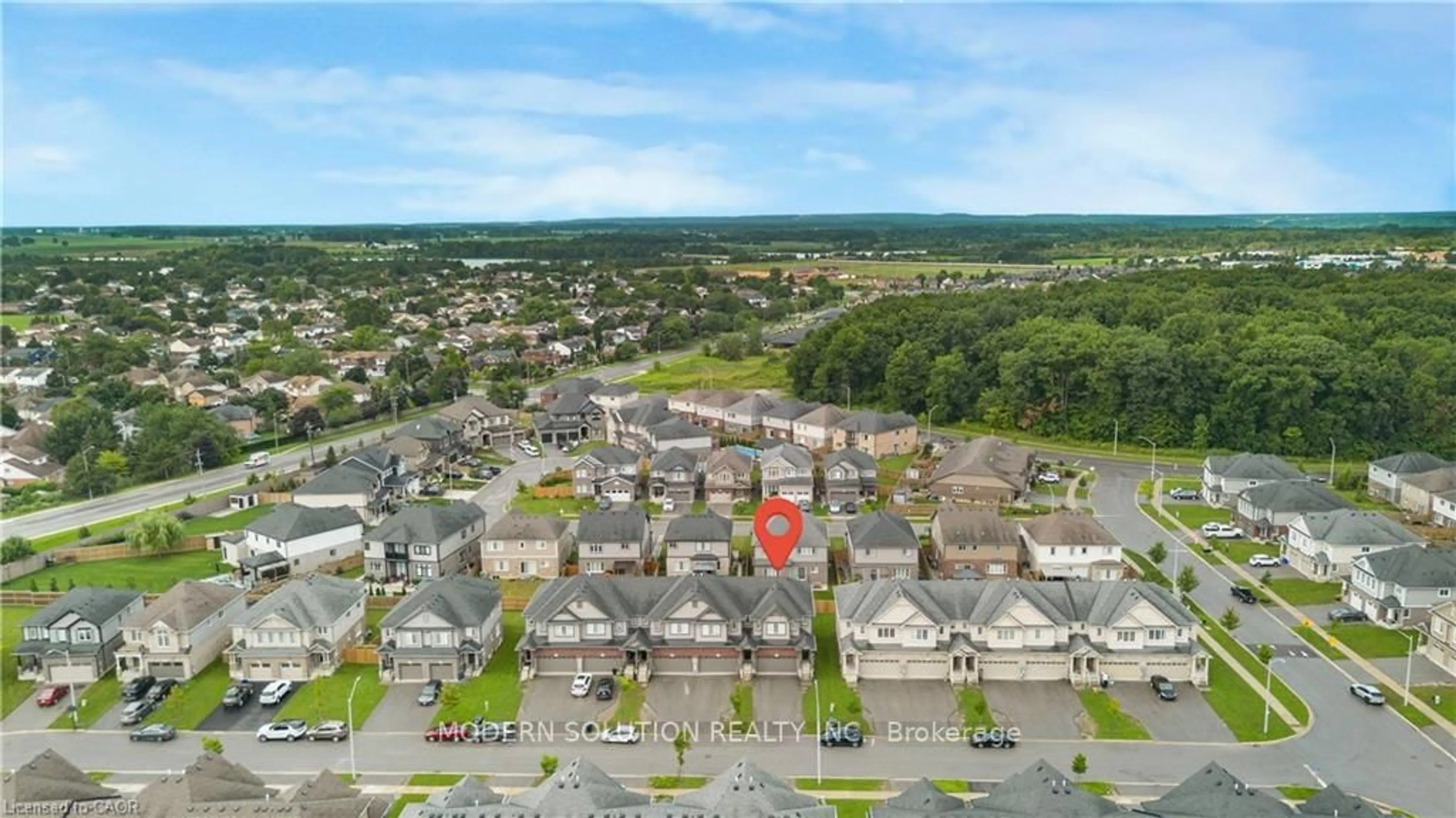 A pic from outside/outdoor area/front of a property/back of a property/a pic from drone, unknown for 157 Juneberry Rd, Thorold Ontario L2V 0H9