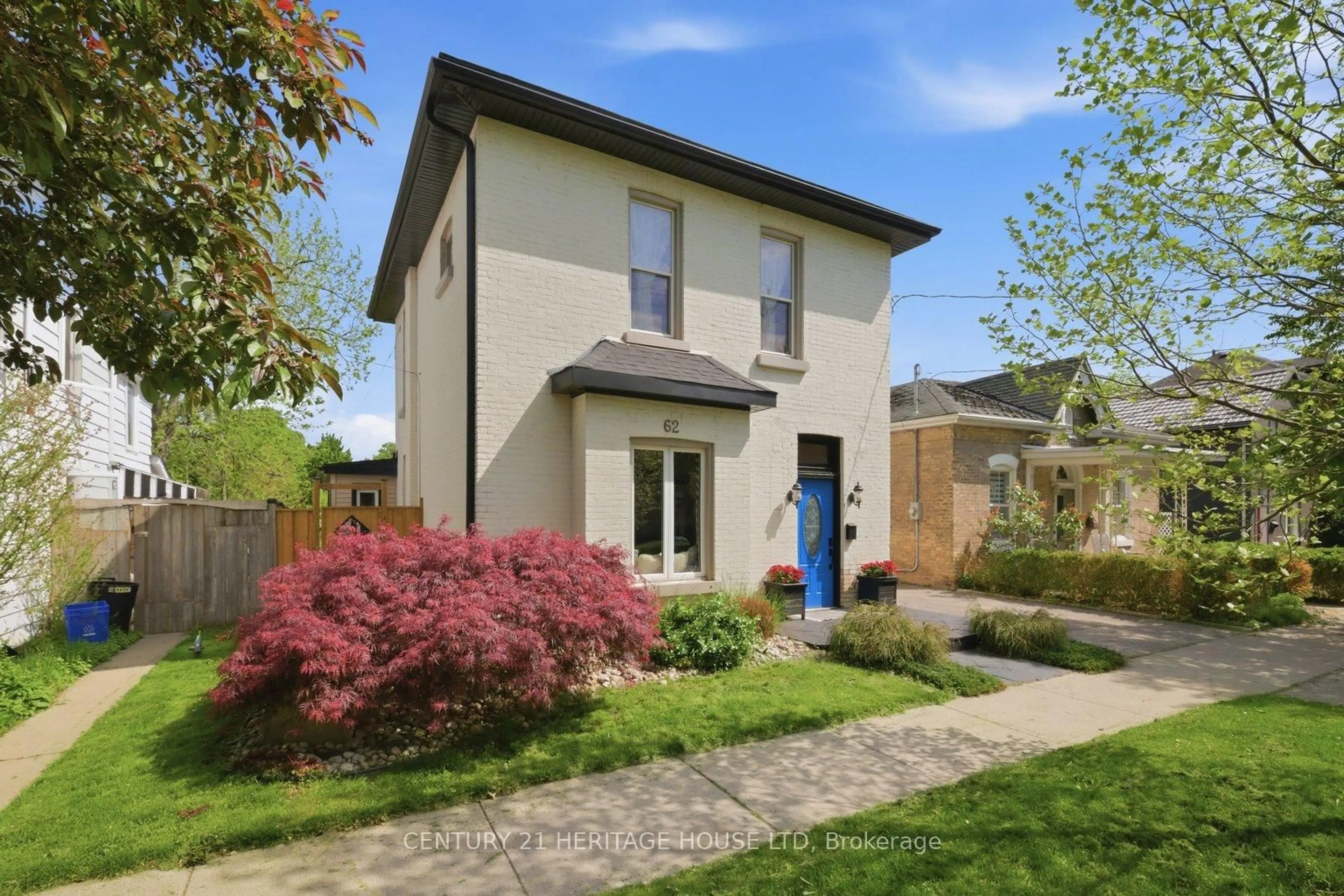 Home with brick exterior material, street for 62 East Ave, Brantford Ontario N3S 3L4