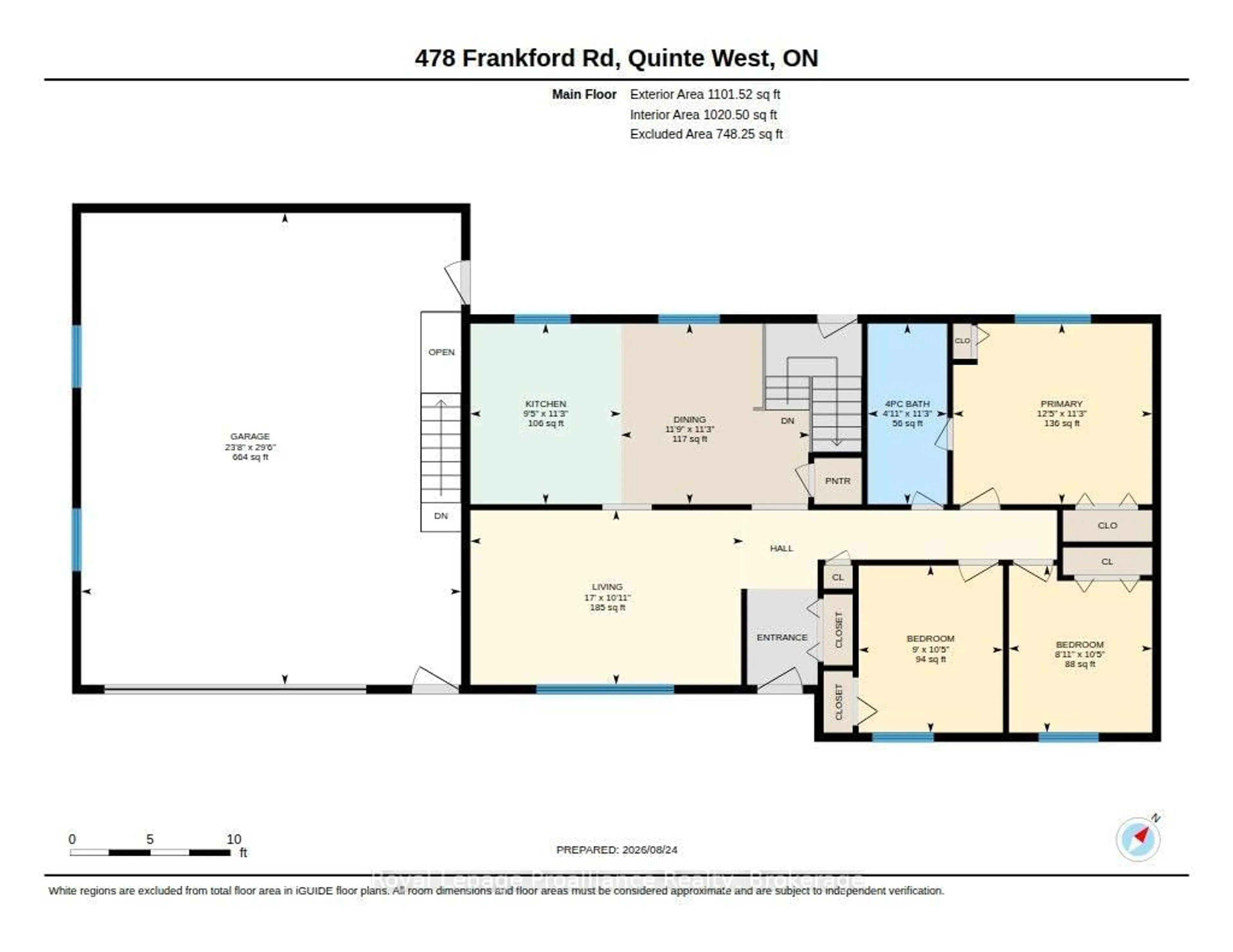 Floor plan for 478 Frankford Rd, Quinte West Ontario K0K 2B0