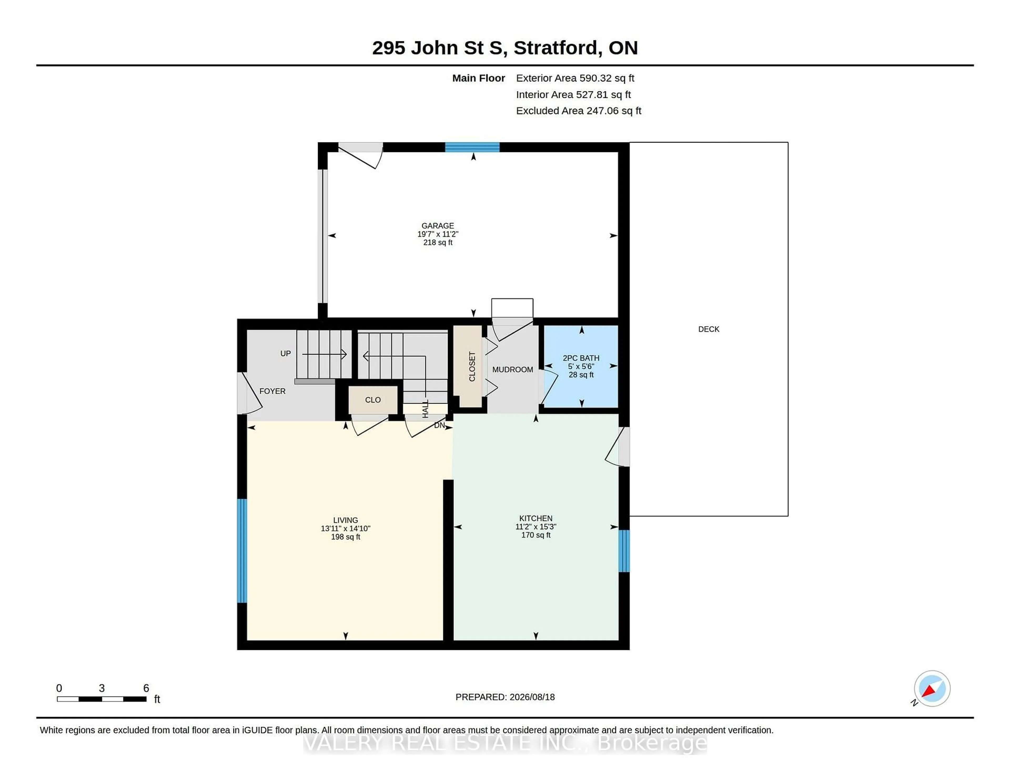 Floor plan for 295 John St, Stratford Ontario N5A 7T2