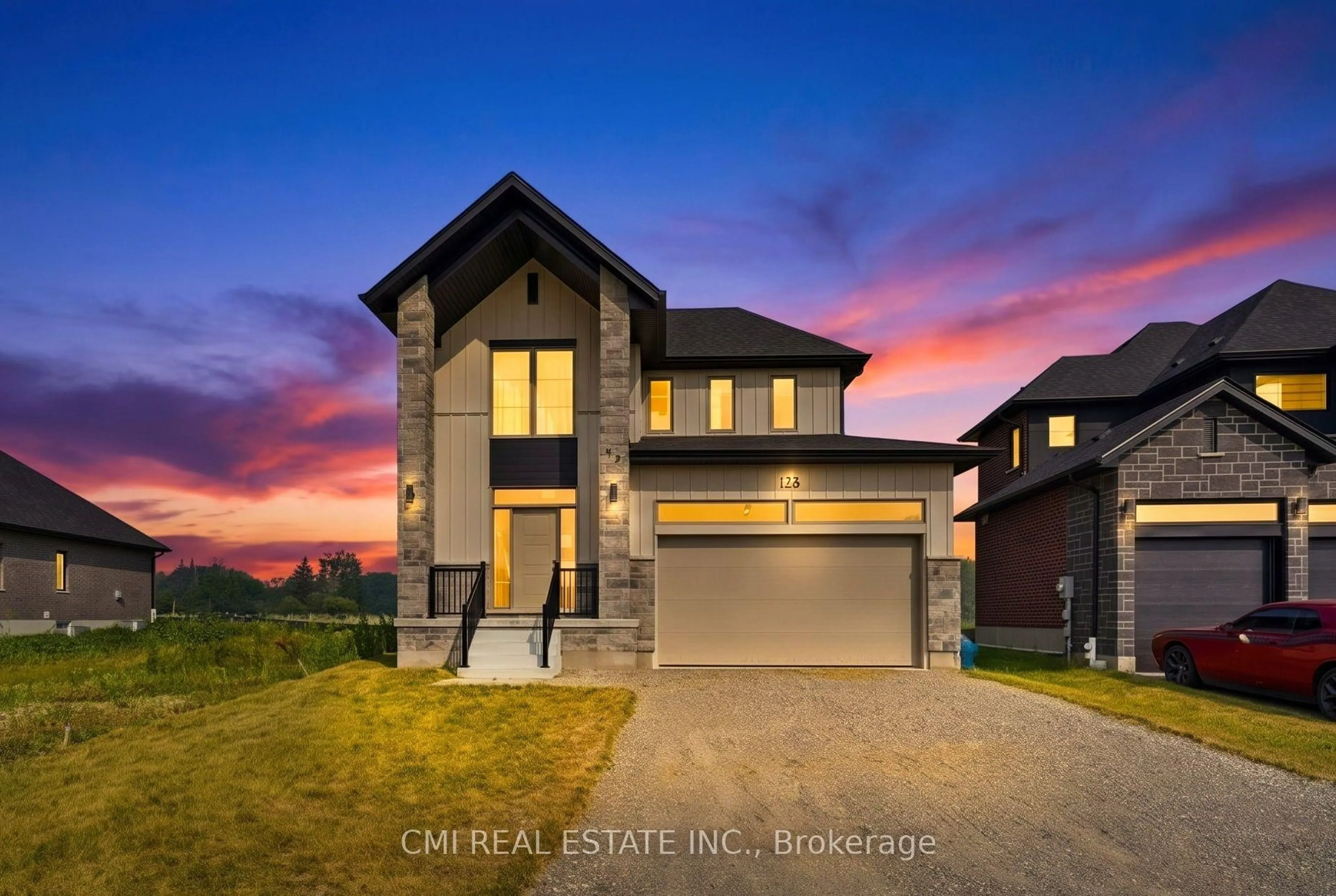 Home with brick exterior material, street for 128 Dempsey Dr, Stratford Ontario N5A 0K5