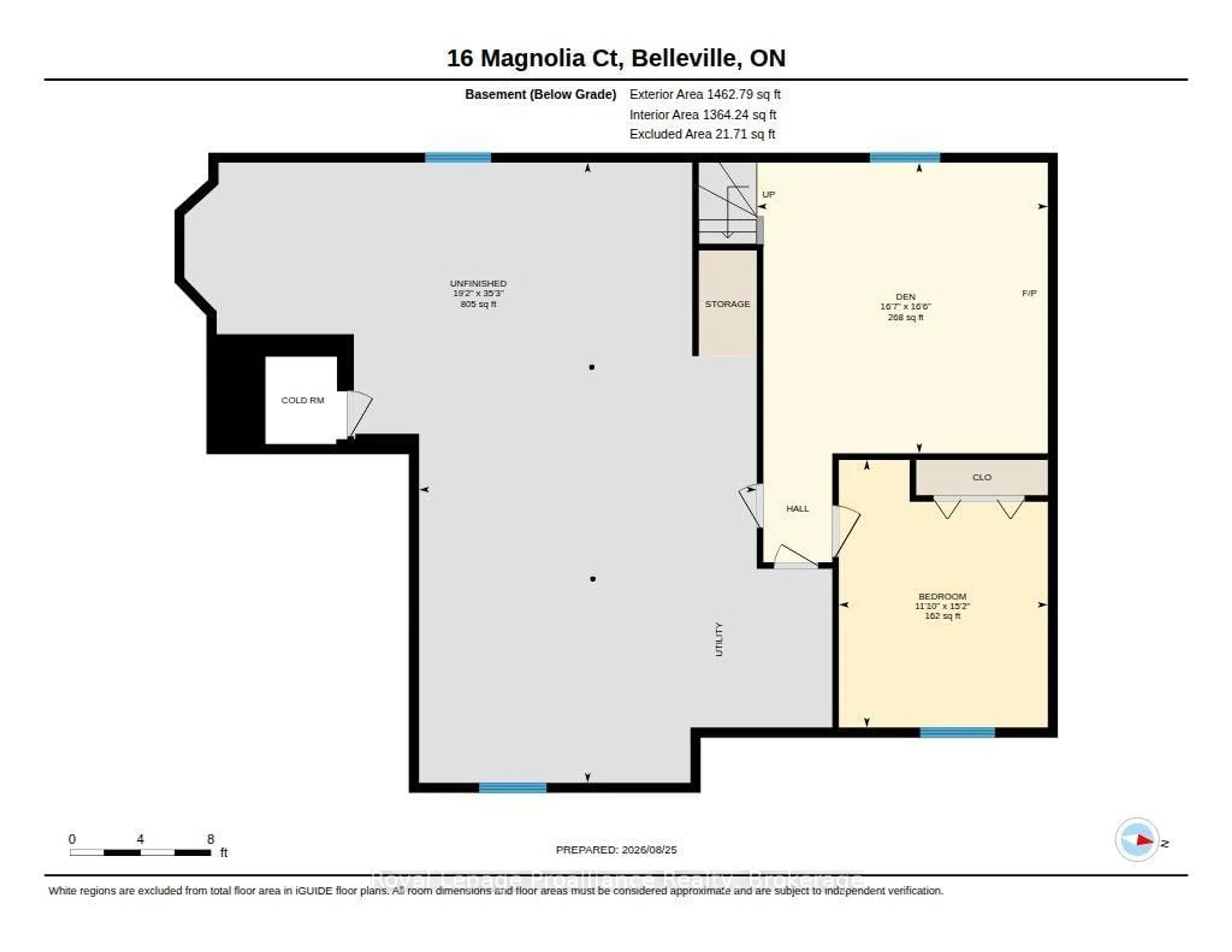 Floor plan for 16 Magnolia Crt, Belleville Ontario K8P 5M7