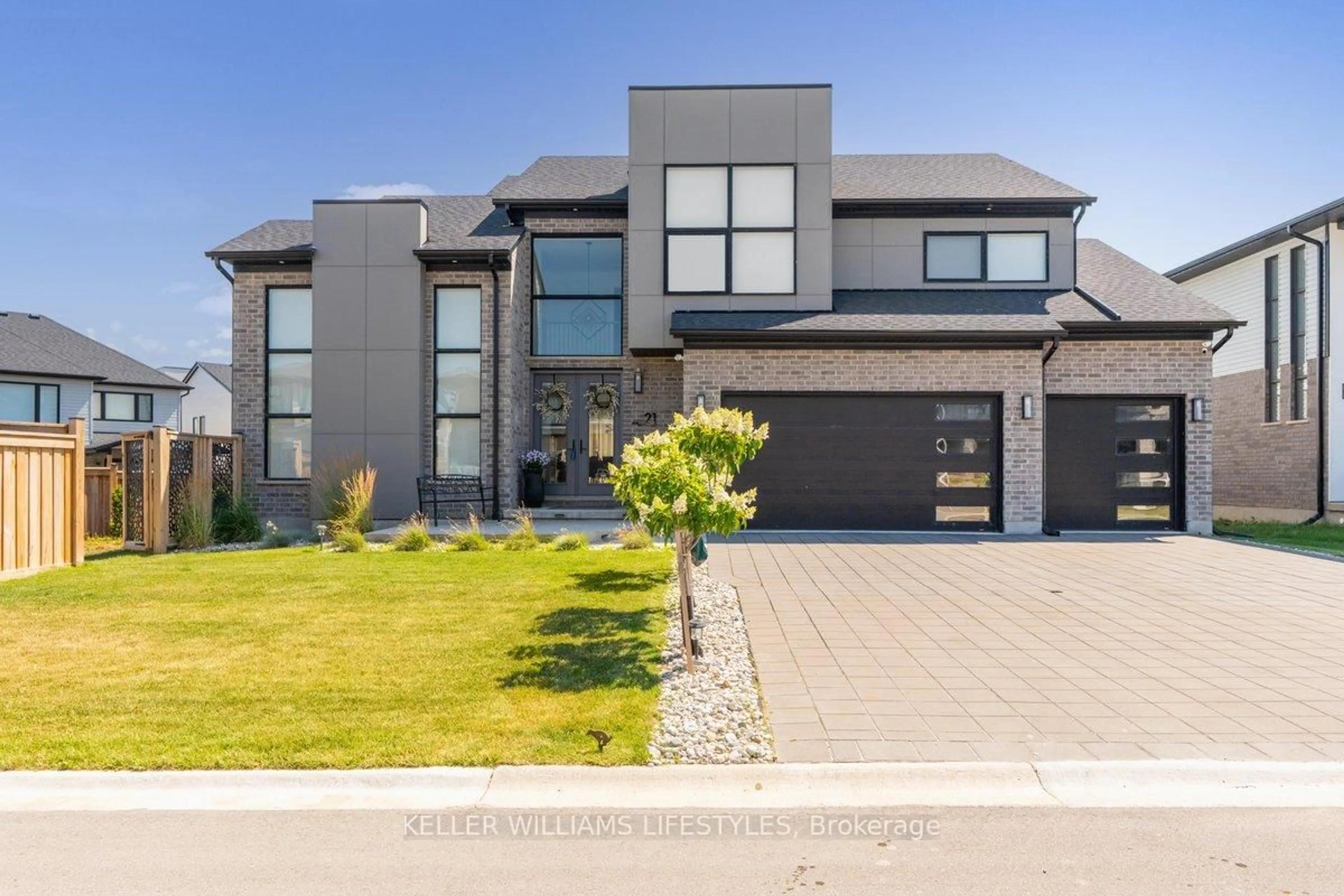 Home with brick exterior material, street for 21 Locky Lane, Middlesex Centre Ontario N0L 1R0