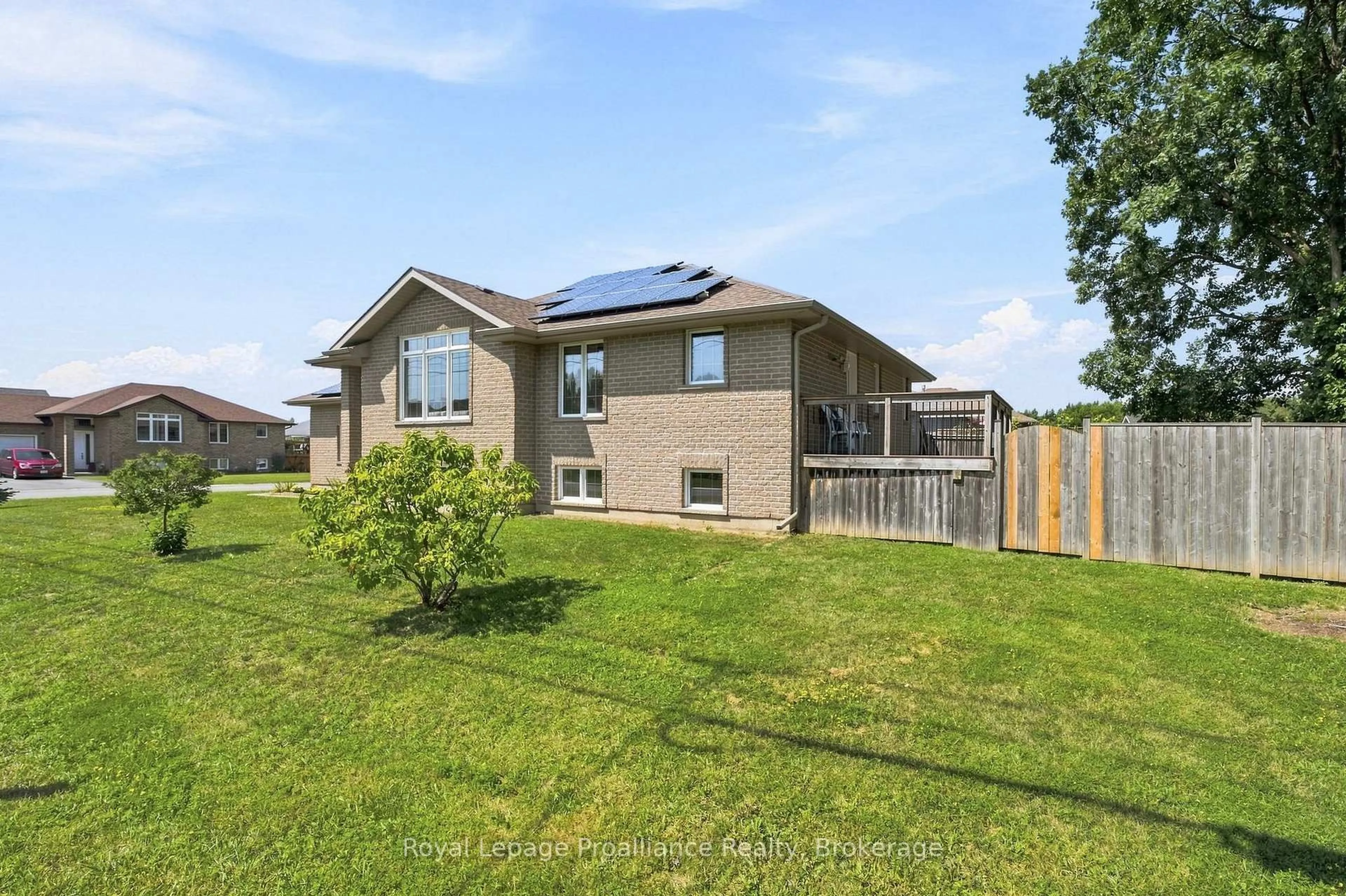 A pic from outside/outdoor area/front of a property/back of a property/a pic from drone, unknown for 63 Freedom Cres, Quinte West Ontario K8V 0C2
