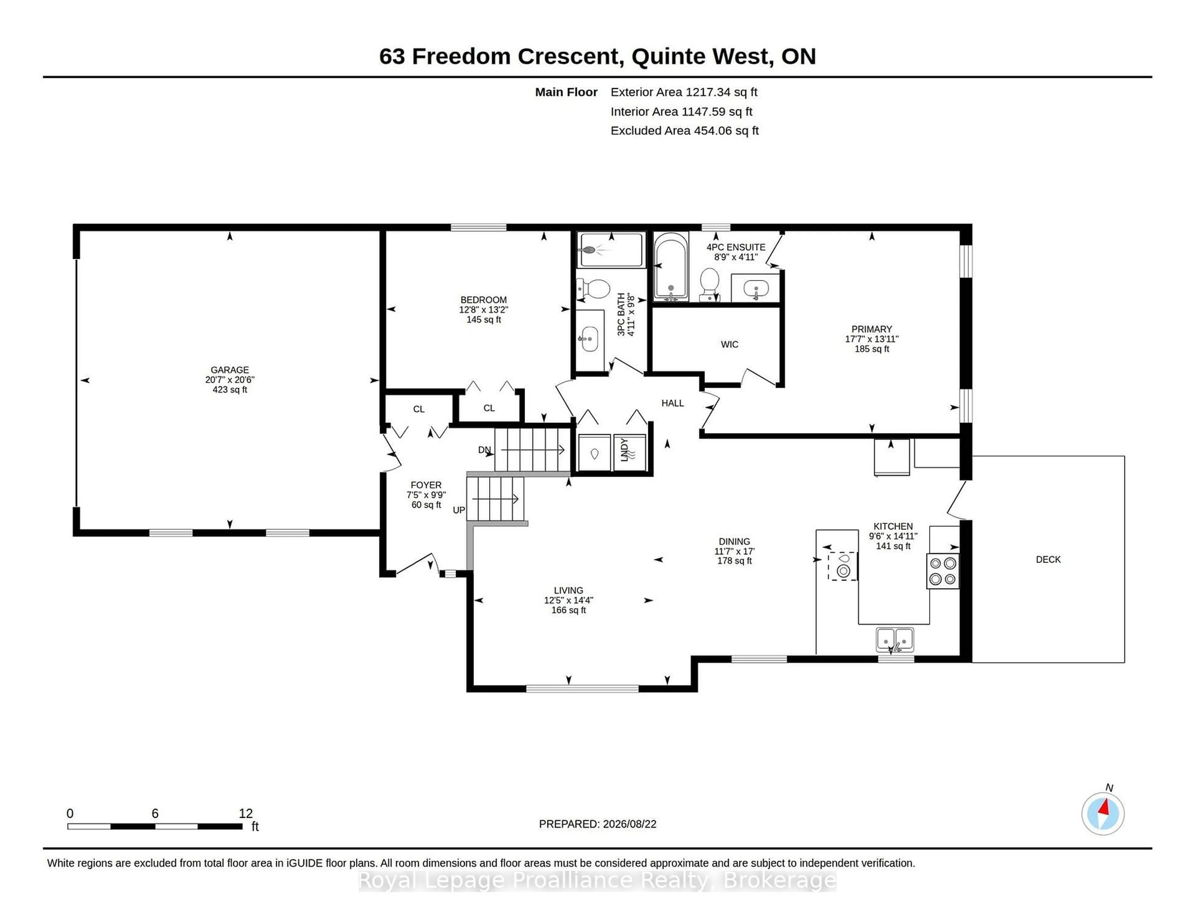 Floor plan for 63 Freedom Cres, Quinte West Ontario K8V 0C2
