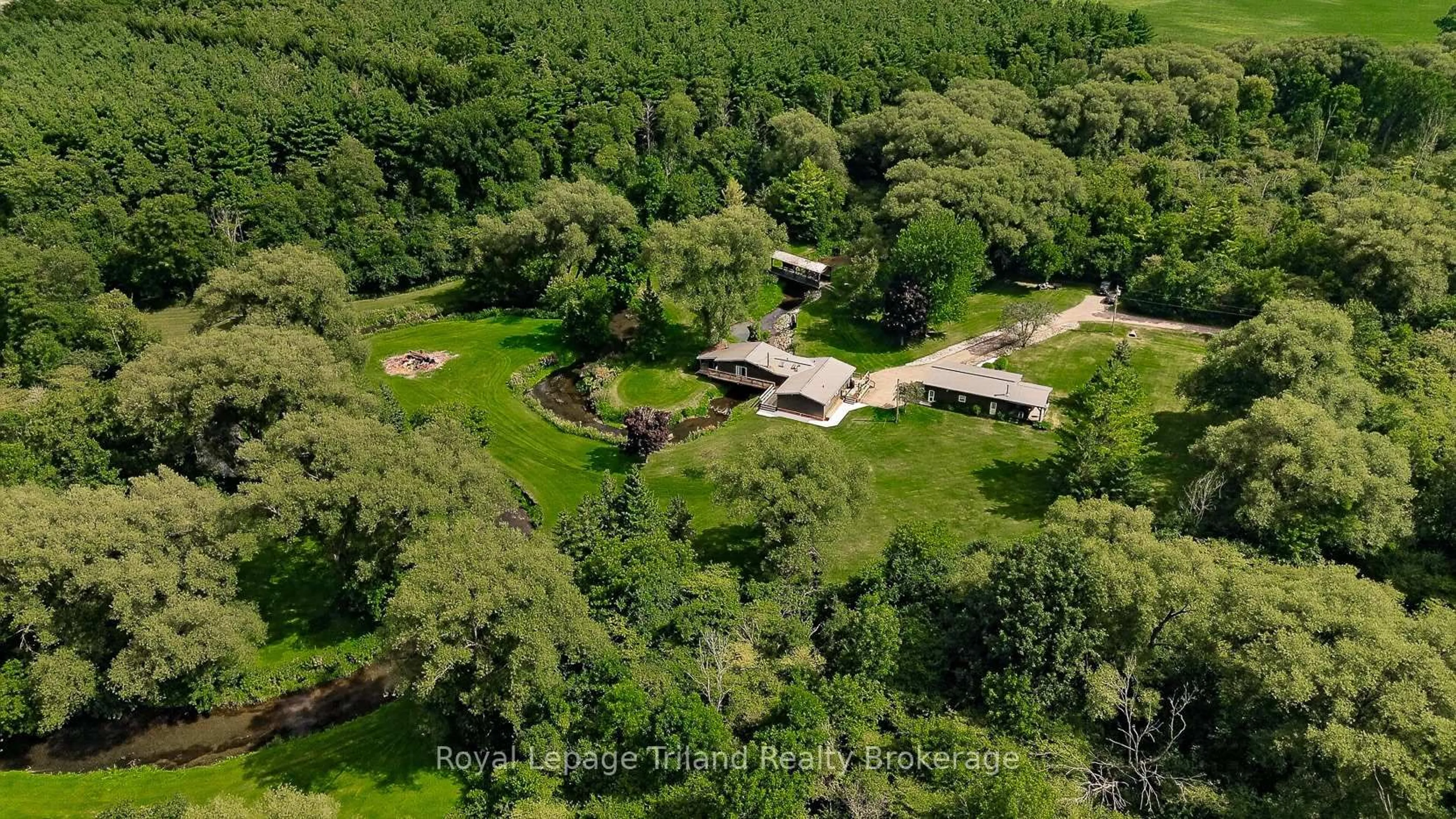 A pic from outside/outdoor area/front of a property/back of a property/a pic from drone, forest/trees view for 337000 33RD Line, Zorra Ontario N0J 1J0
