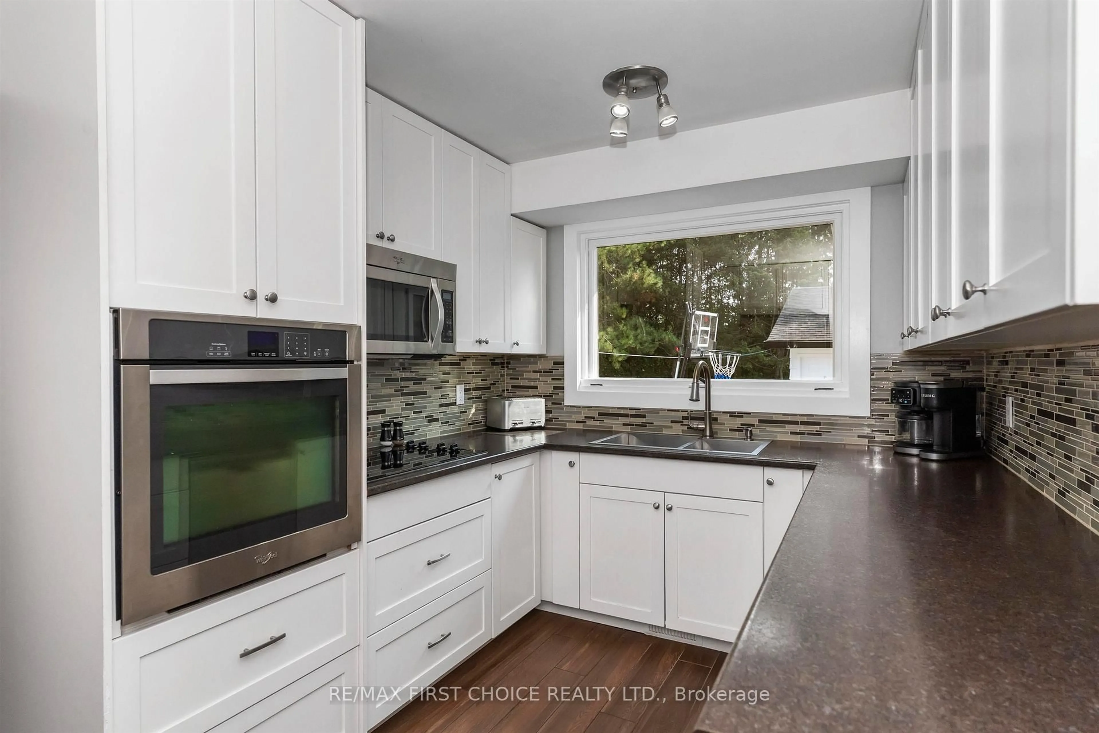 Contemporary kitchen, ceramic/tile floor for 556 Laurentian Dr, Thunder Bay Ontario P7C 5J8