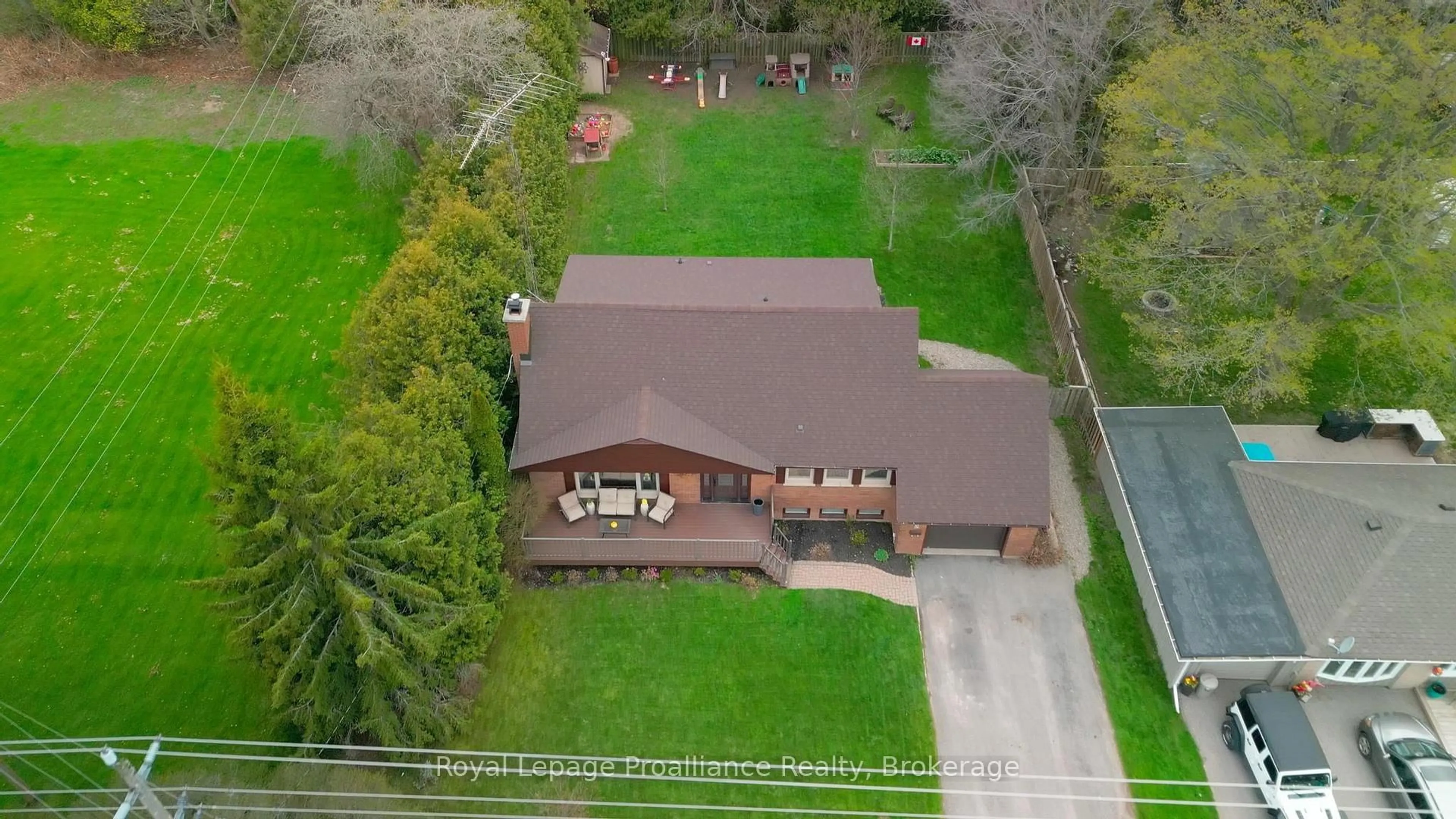 A pic from outside/outdoor area/front of a property/back of a property/a pic from drone, unknown for 1 Brook Rd, Cobourg Ontario K9A 4G4