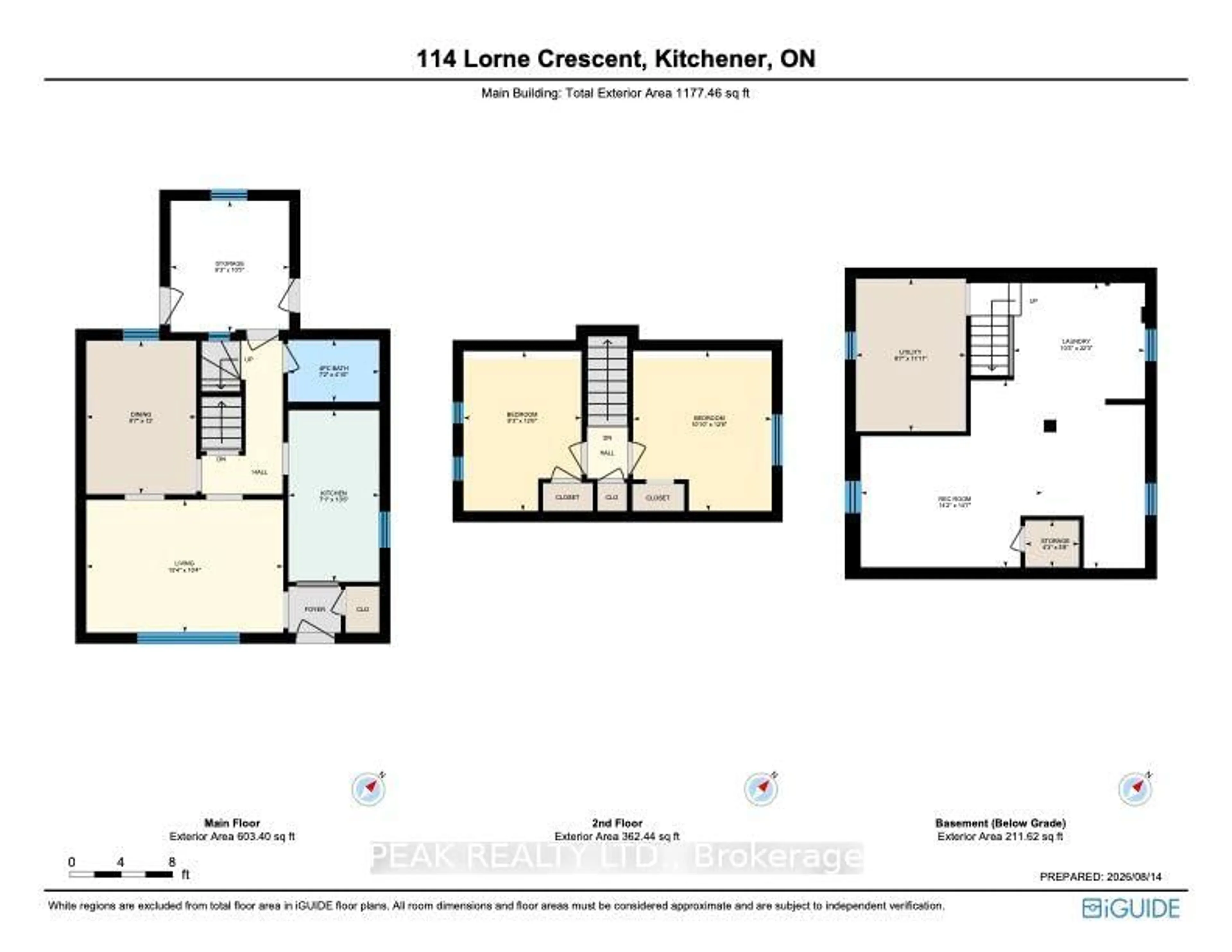 Floor plan for 114 Lorne Cres, Kitchener Ontario N2M 3Y5