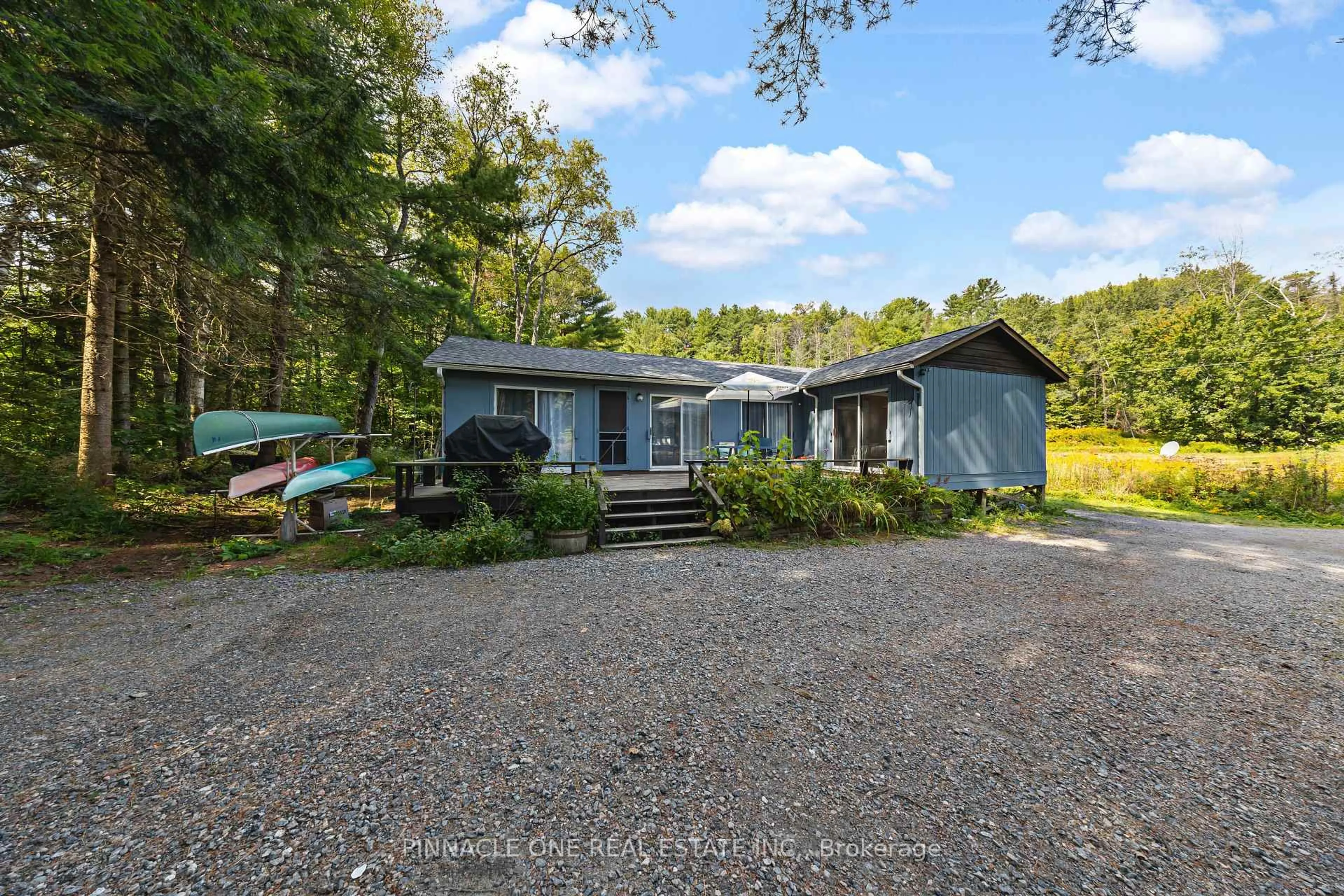 A pic from outside/outdoor area/front of a property/back of a property/a pic from drone, water/lake/river/ocean view for 159 Keith Rd, Bracebridge Ontario P1L 0A1