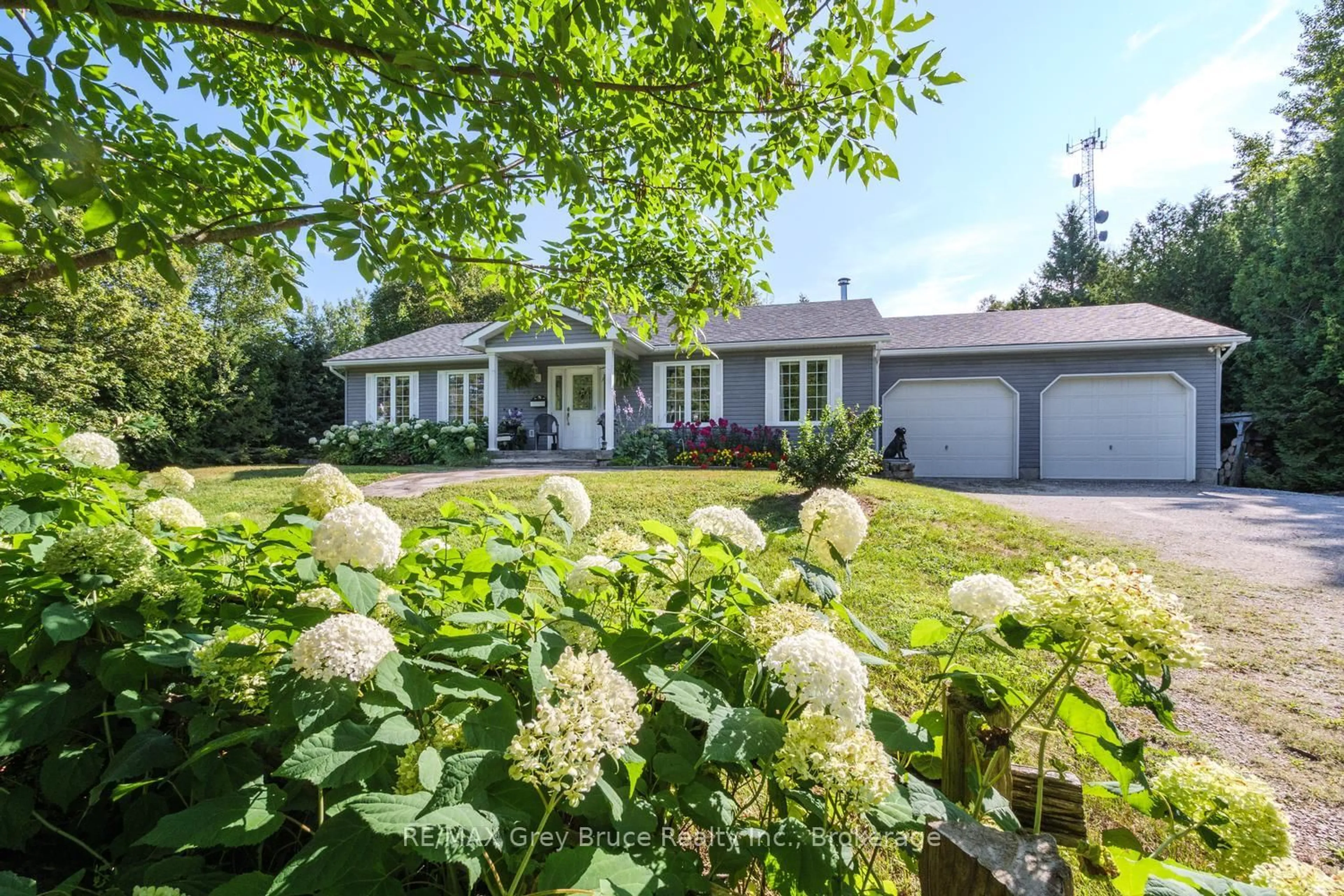 A pic from outside/outdoor area/front of a property/back of a property/a pic from drone, street for 358 Huron Rd, South Bruce Peninsula Ontario N0H 2T0