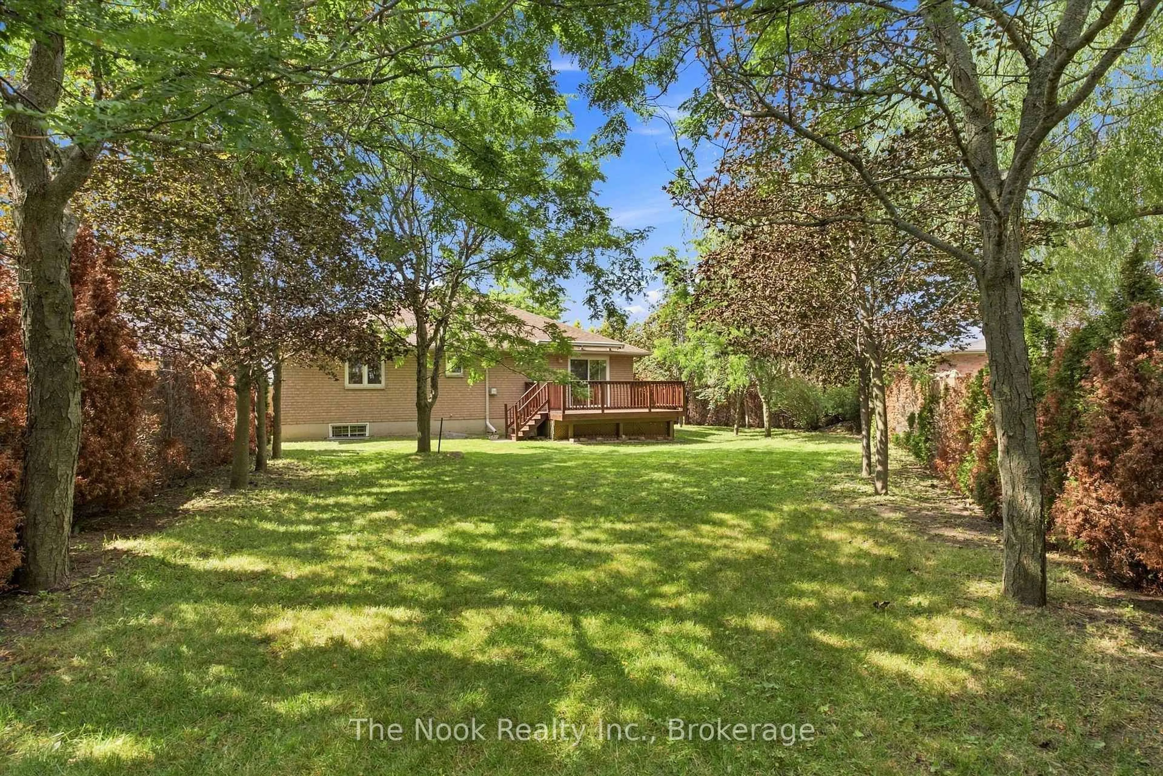 A pic from outside/outdoor area/front of a property/back of a property/a pic from drone, forest/trees view for 53 Eakins Crt, Kawartha Lakes Ontario K9V 6J9