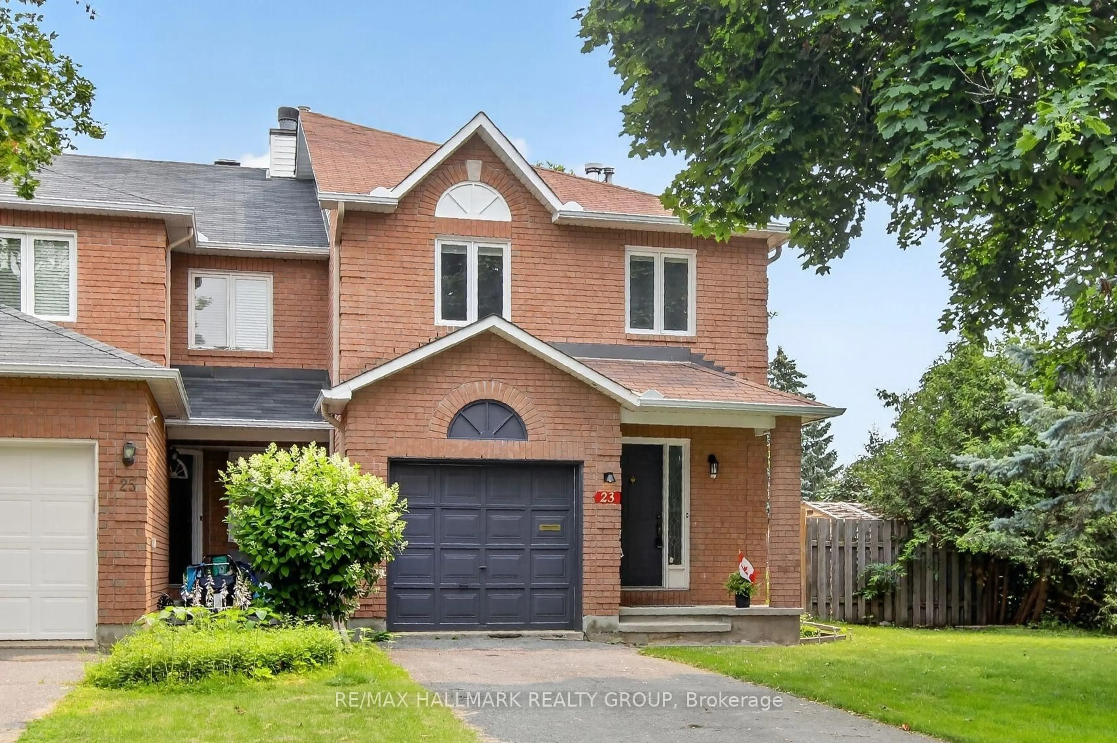 Home with brick exterior material, street for 23 Whitegate Cres, Ottawa Ontario K2J 4B6