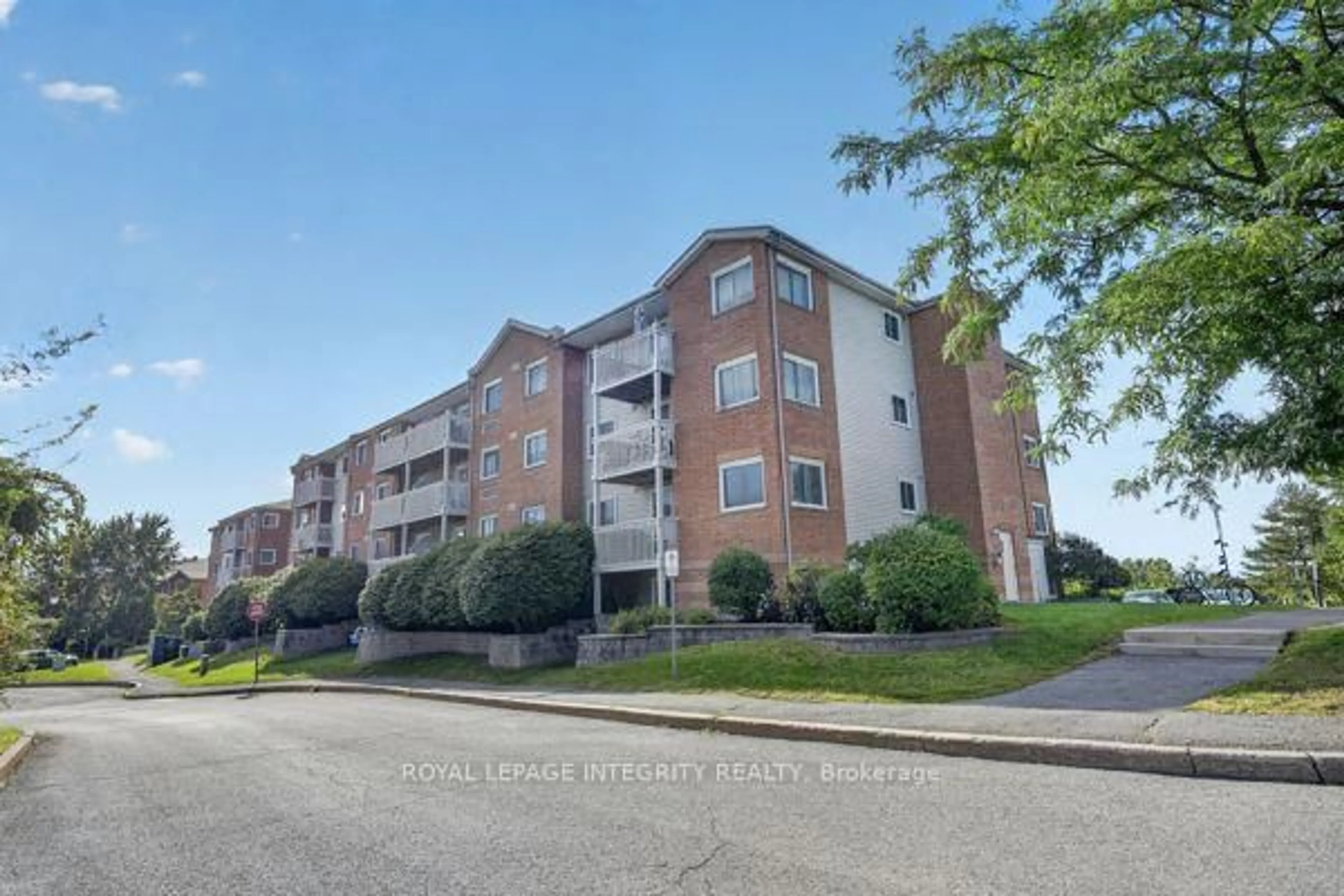 A pic from outside/outdoor area/front of a property/back of a property/a pic from drone, unknown for 345 Centrum Blvd #404, Ottawa Ontario K1E 3W9