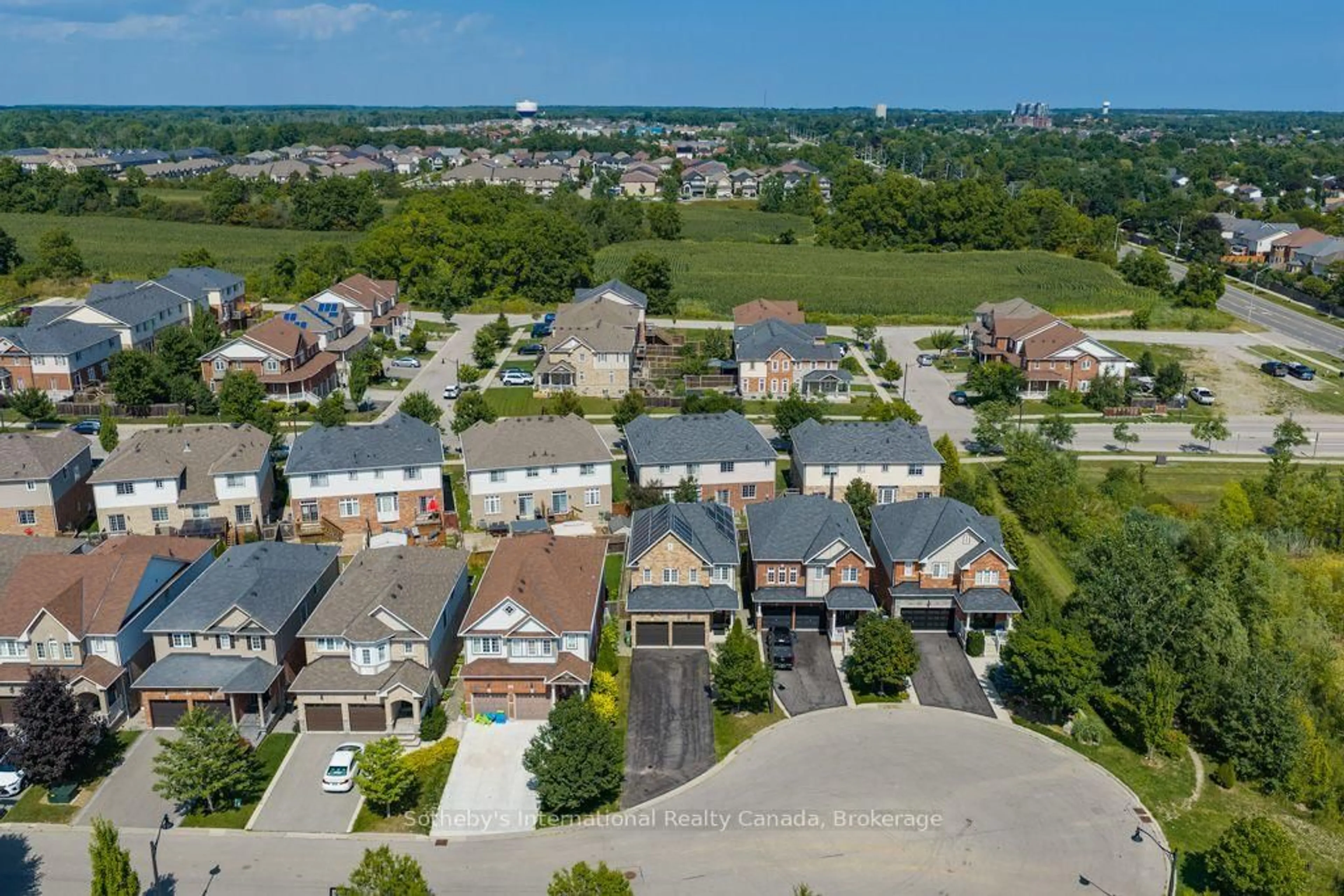 A pic from outside/outdoor area/front of a property/back of a property/a pic from drone, street for 12 Bousfield Crt, Hamilton Ontario L0R 2H1