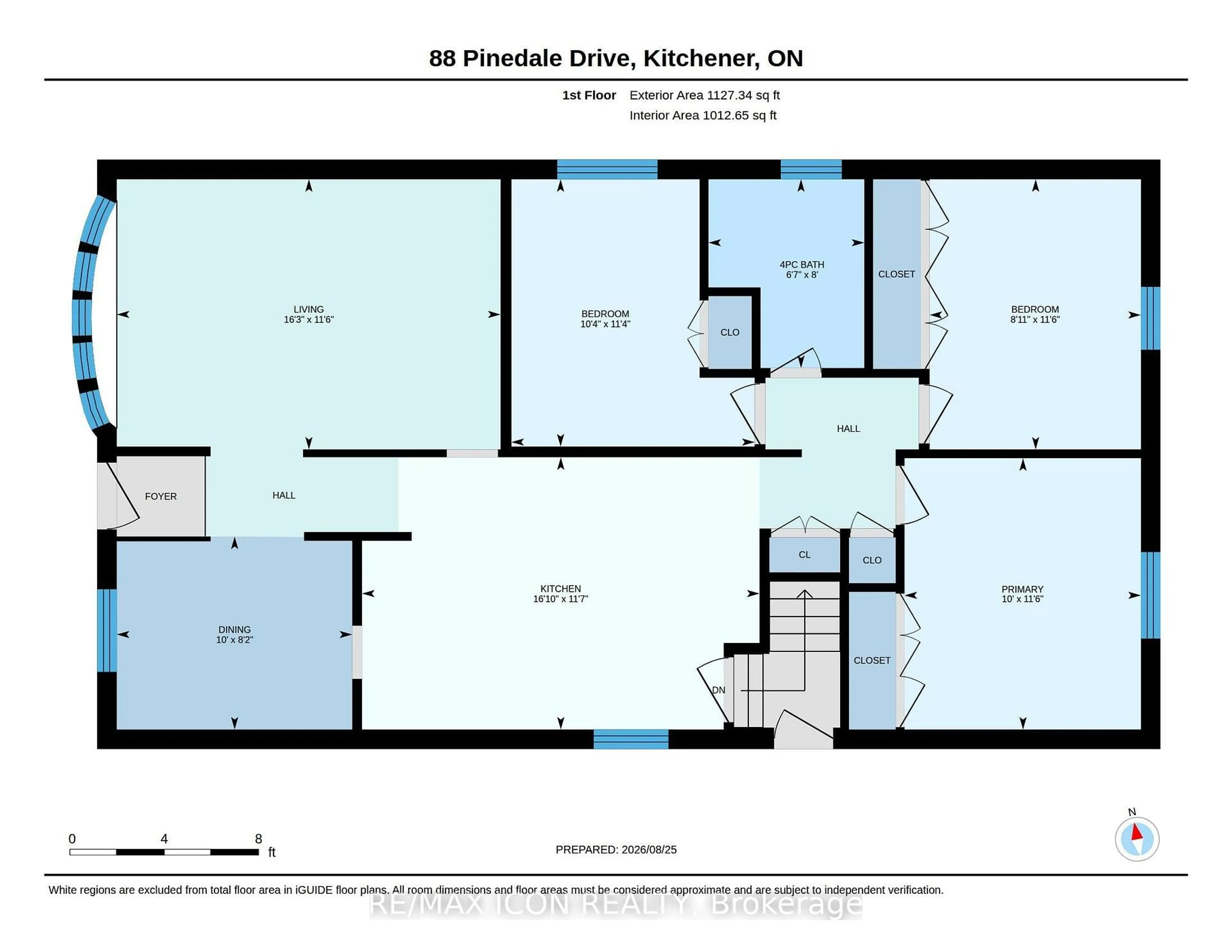 Floor plan for 88 Pinedale Dr, Kitchener Ontario N2E 1J7